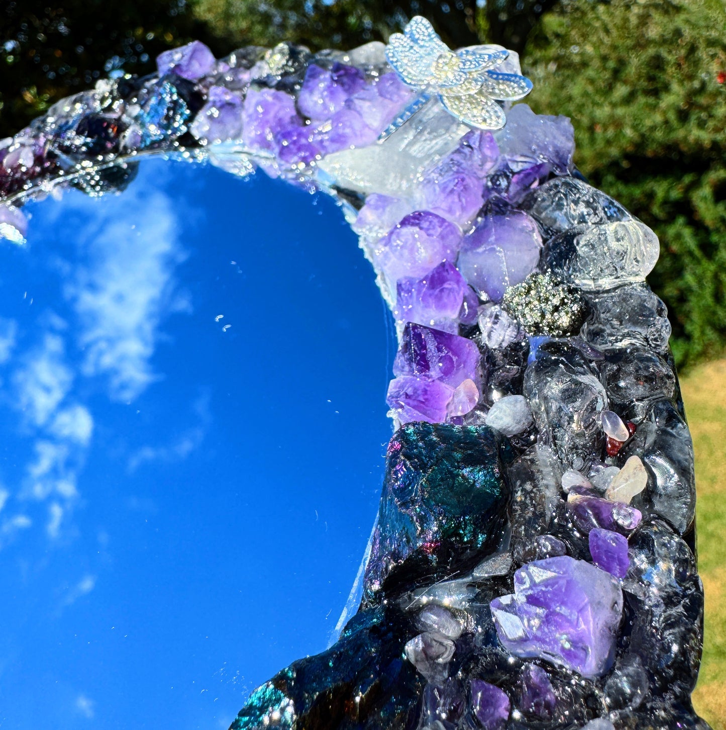 “Kali” Crystal Mirror 25cm