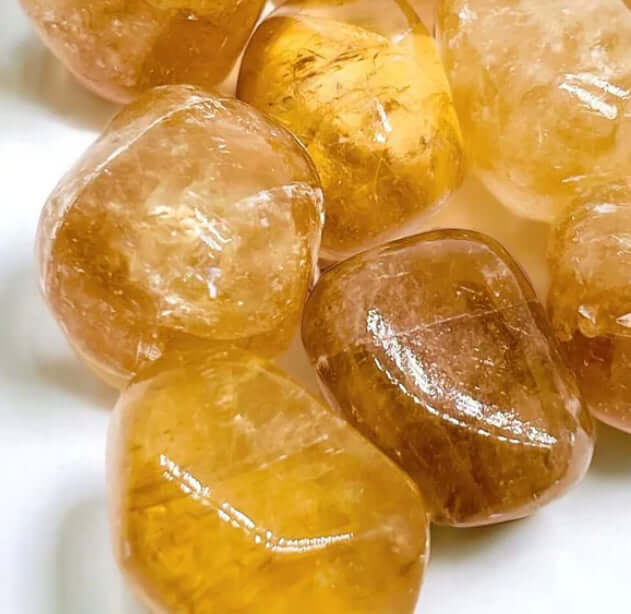 Honey Calcite Tumbles