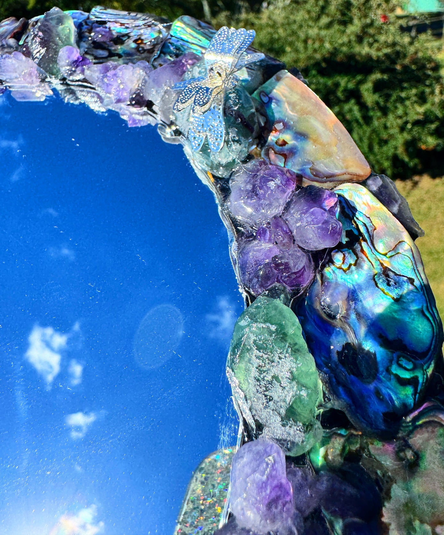 “Oceans Magic” Paua Shell Mirror 25cm