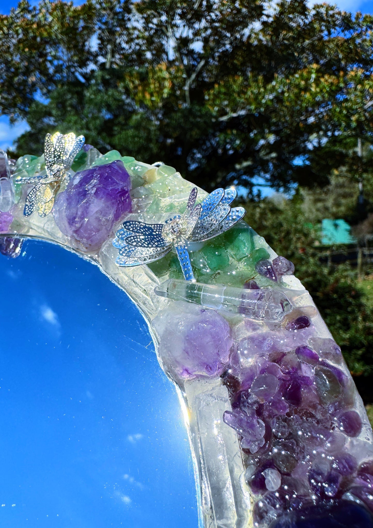 “Ocean Heart” Crystal Mirror 25cm