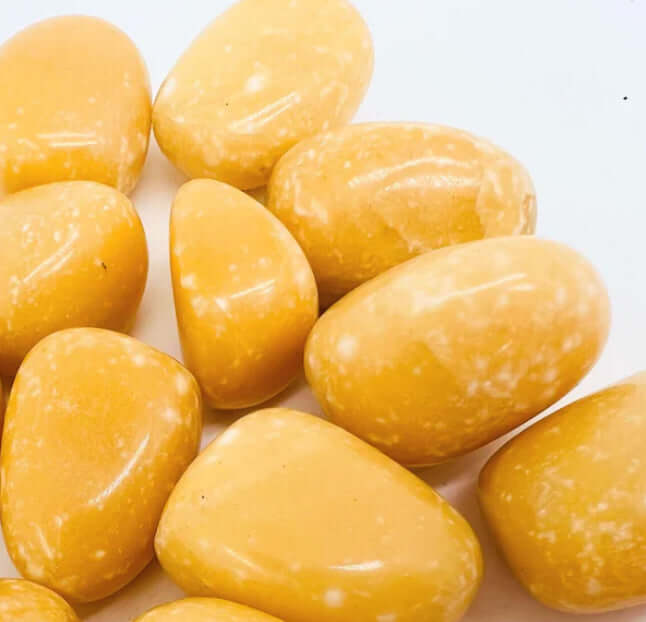 Opaque Yellow Calcite tumble