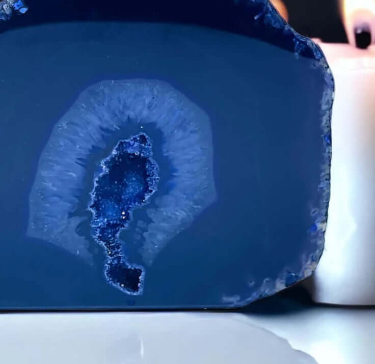 Agate Geode Purple 386g