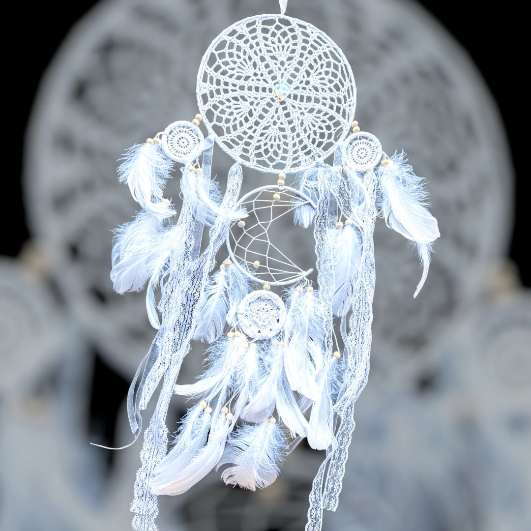 Large White Dream Catcher
