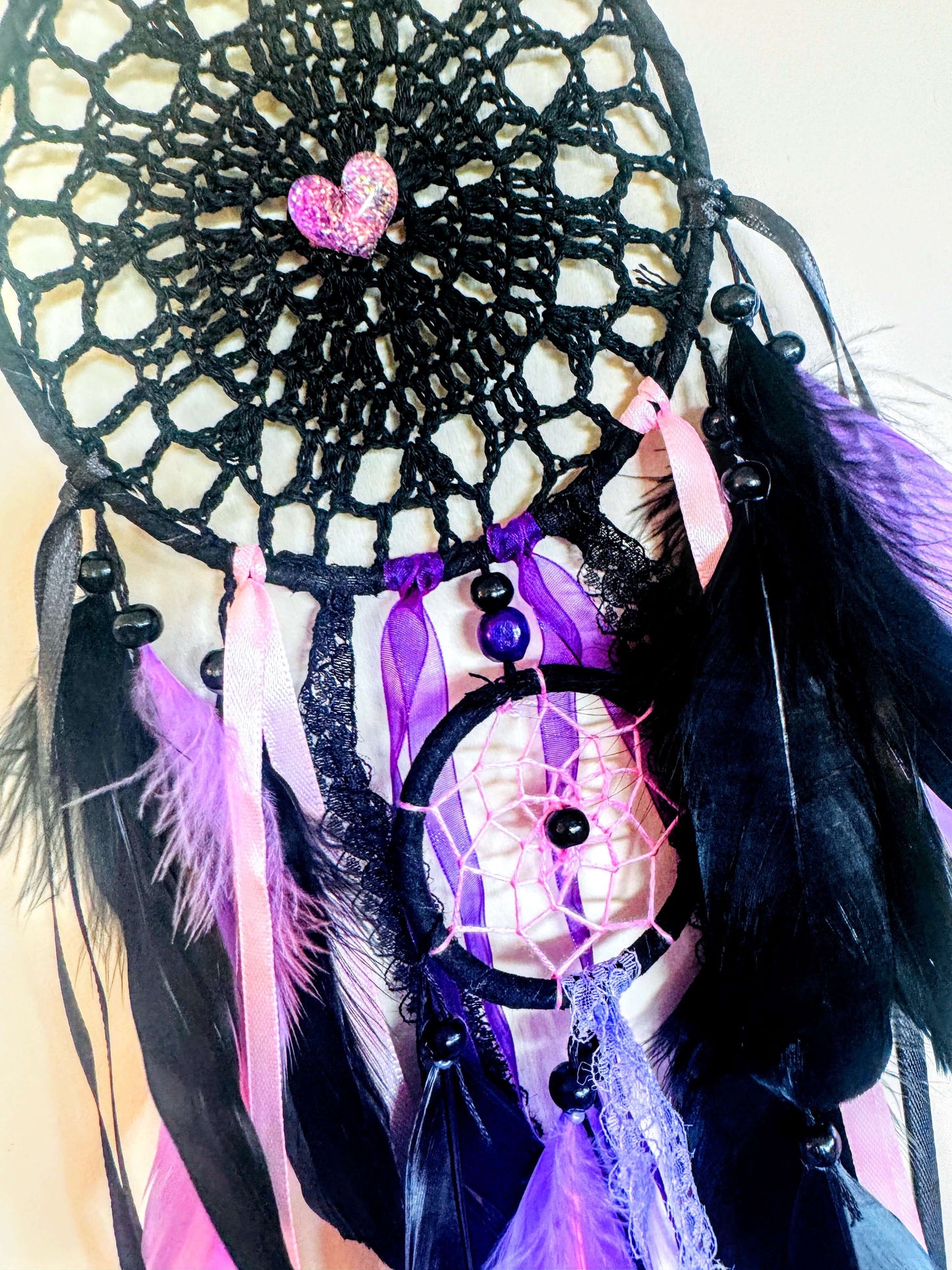 Dream Catcher Purple & Pink Double Ring.