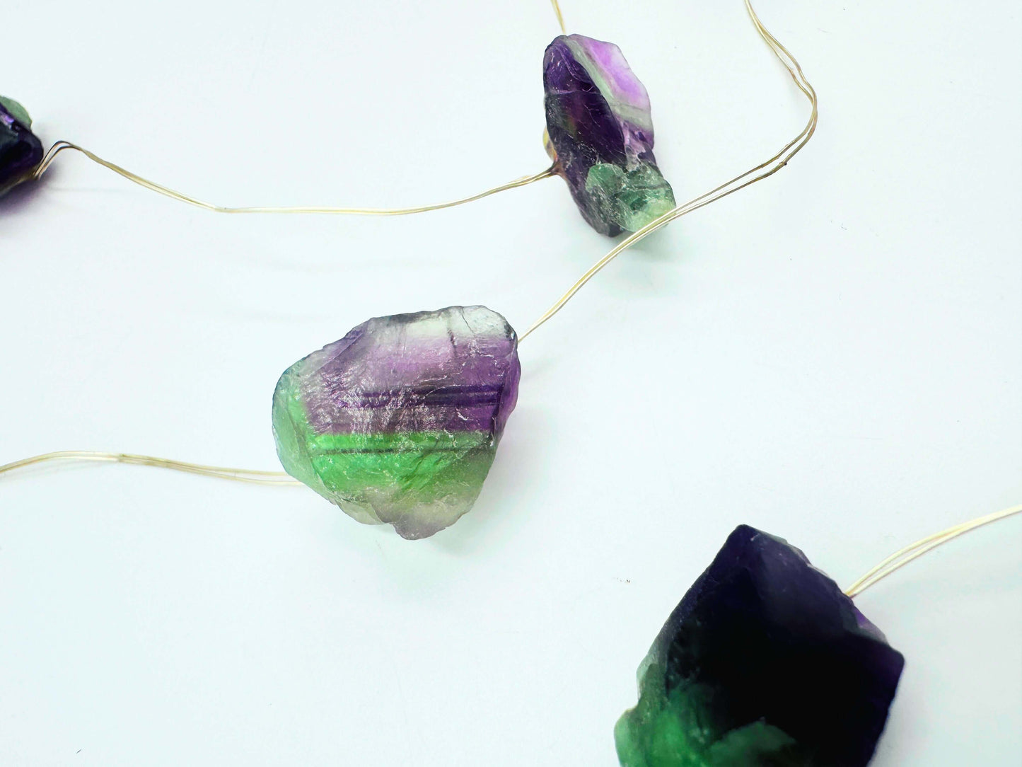 Crystal Fairy Lights Fluorite 2M