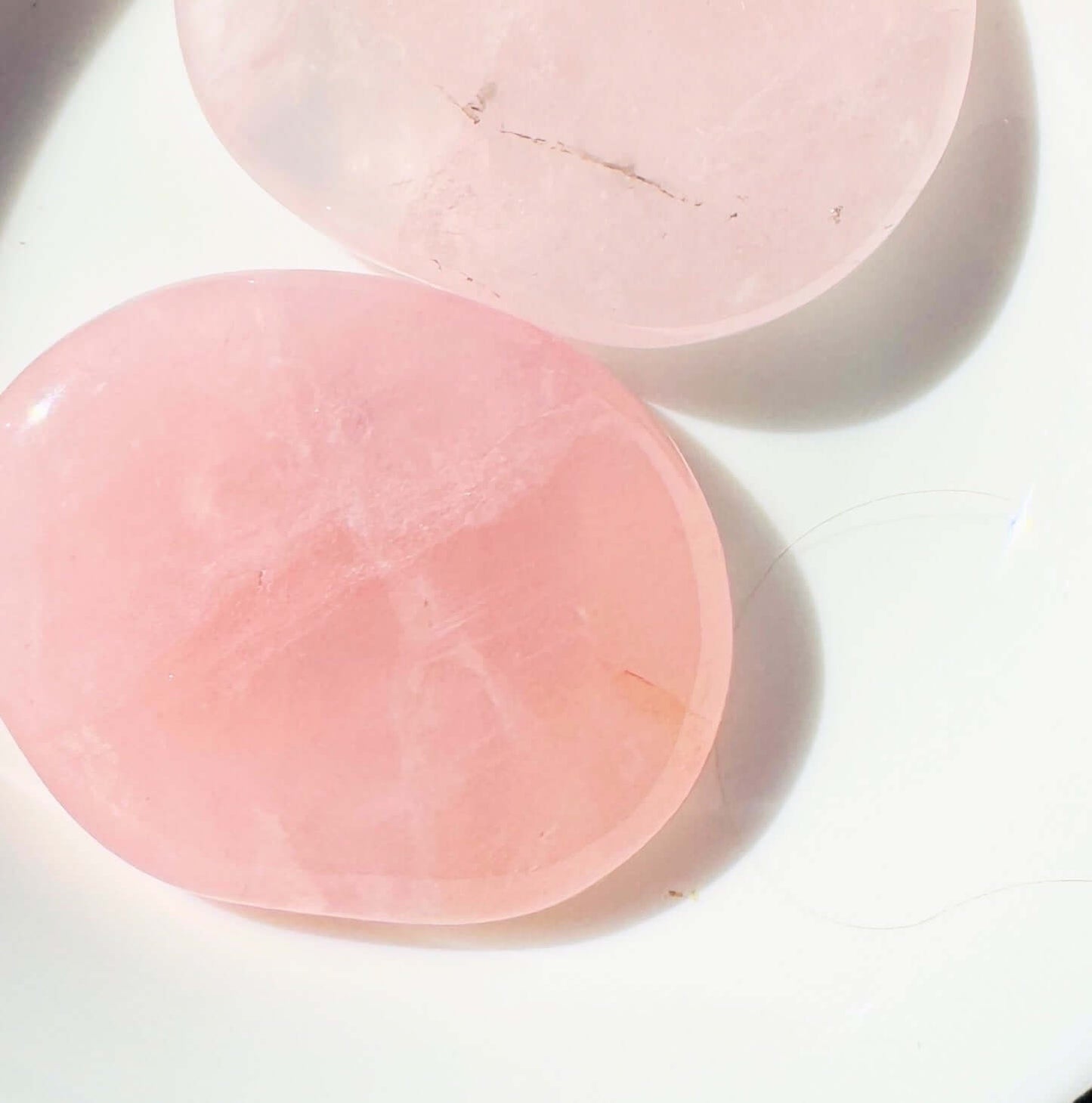Rose Quartz Palm Stone
