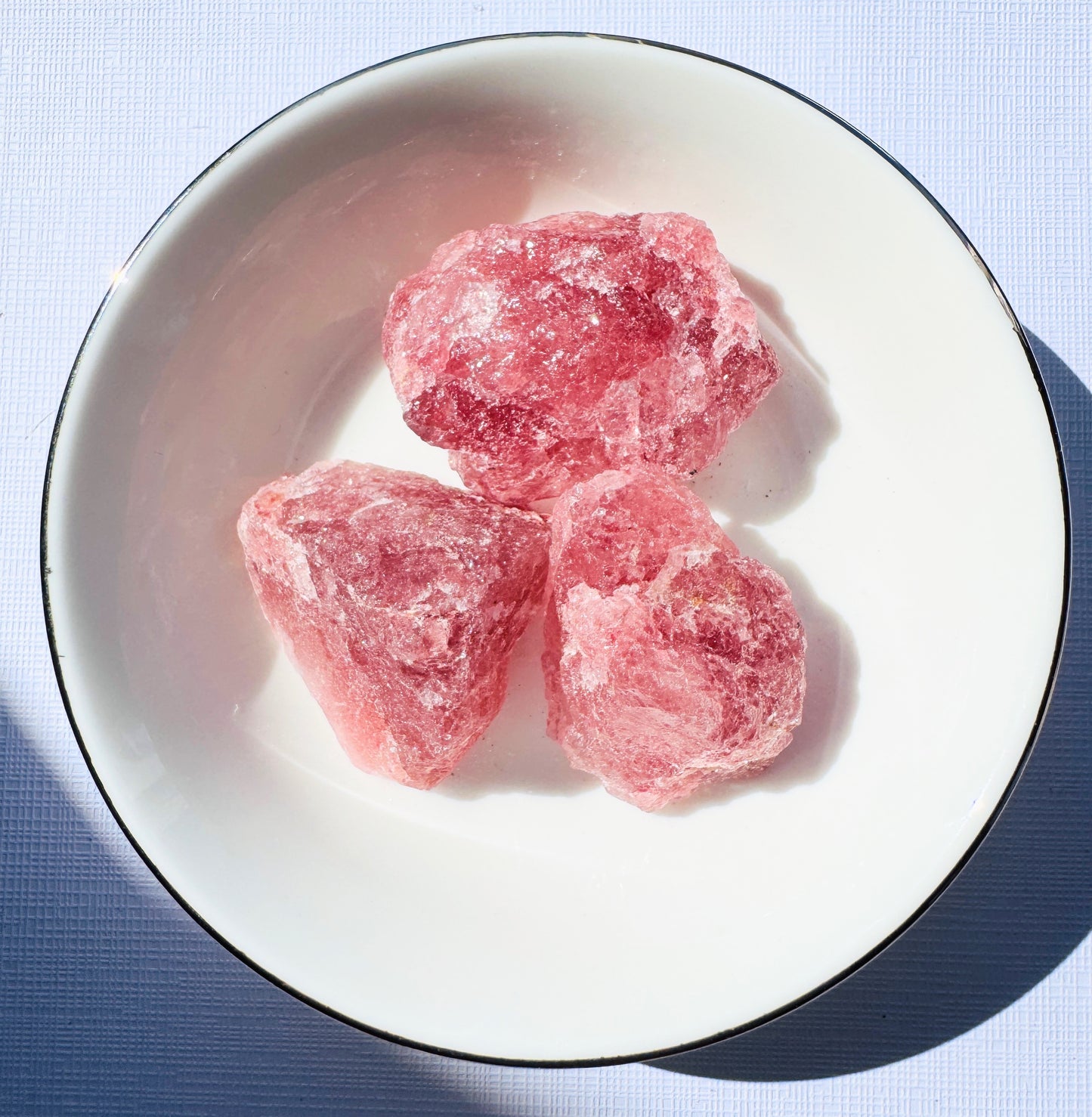 Strawberry Quartz Rough (transparent)