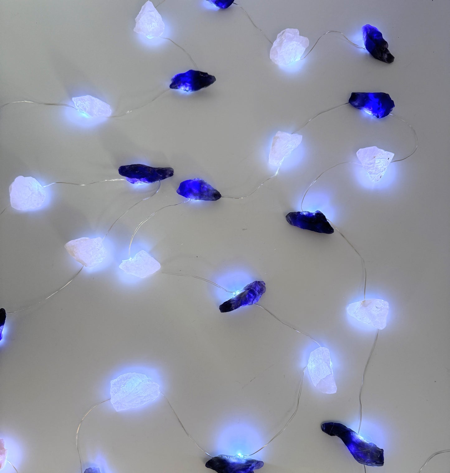 Crystal Fairy Lights Amethyst & Rose Quartz 3M