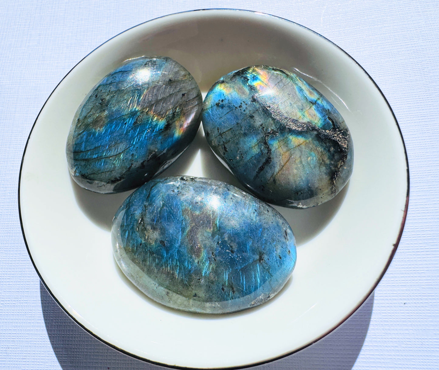 A Grade Large Labradorite Ovals.