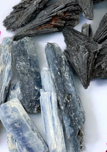 Black Kyanite & Blue Kyanite