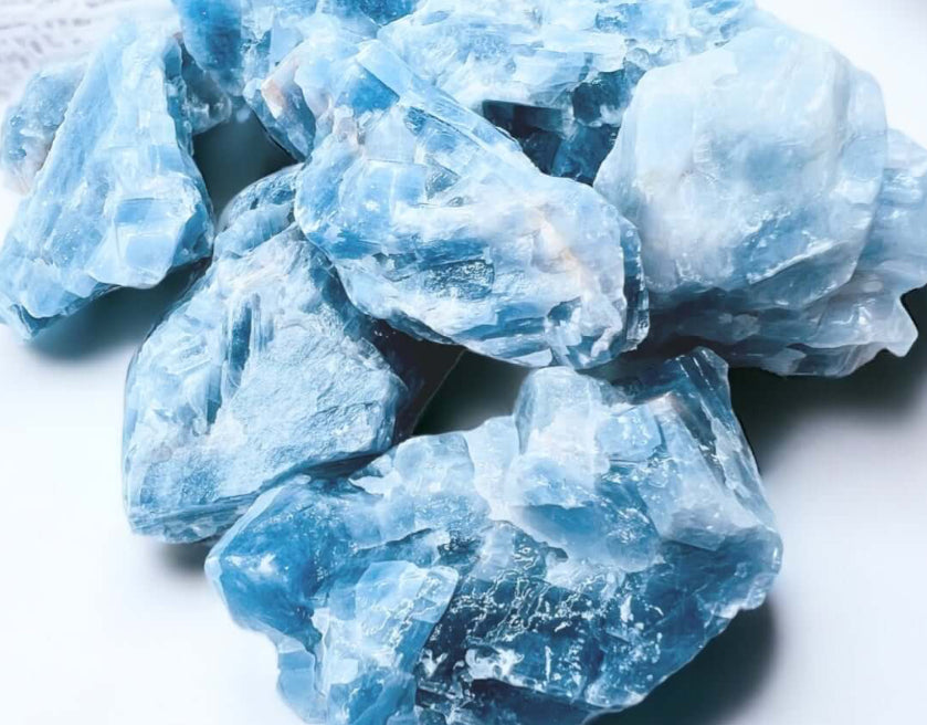 Large Rough Blue Calcite