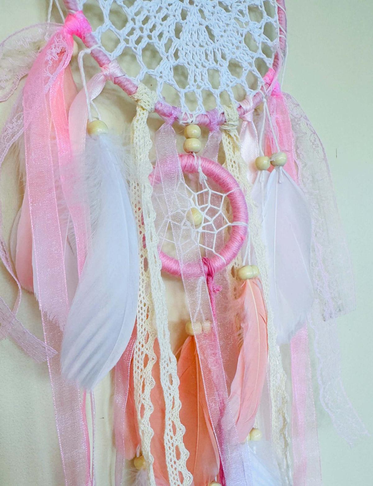 Pink Double Ring Dream Catcher
