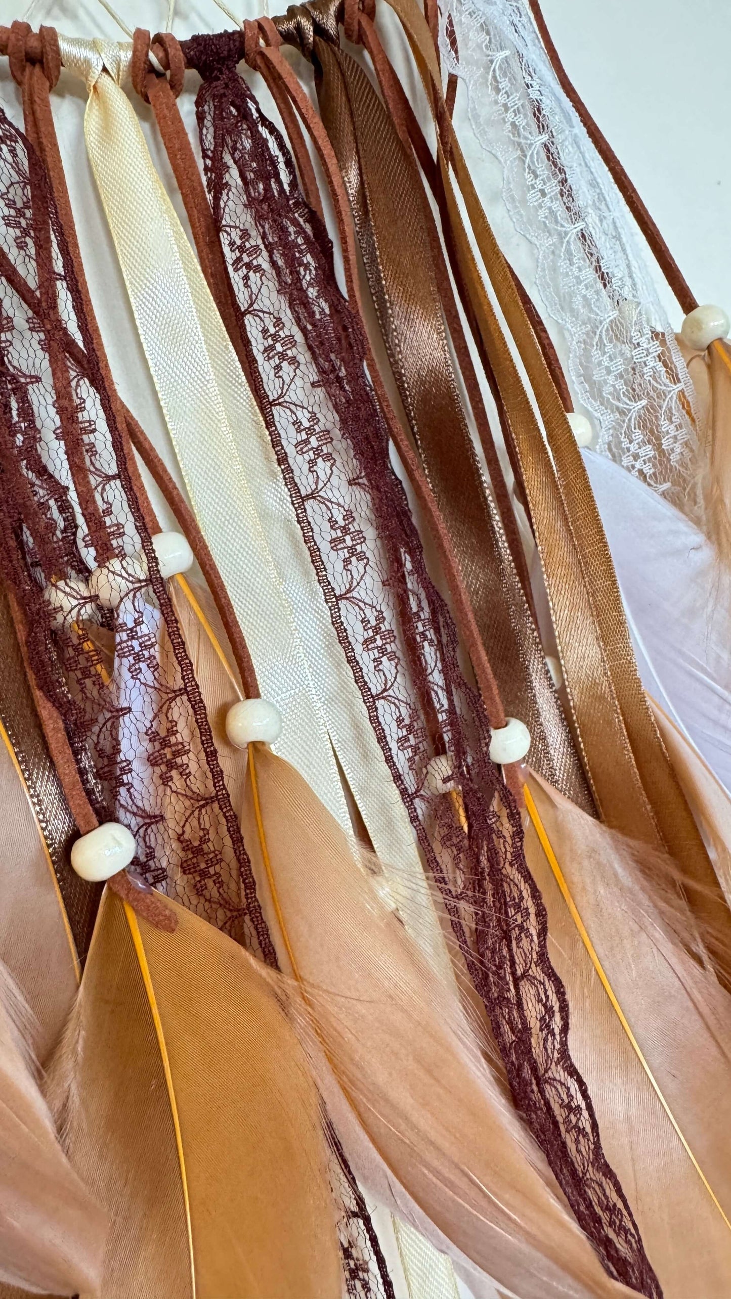 Natural Tones Flower Dream Catcher