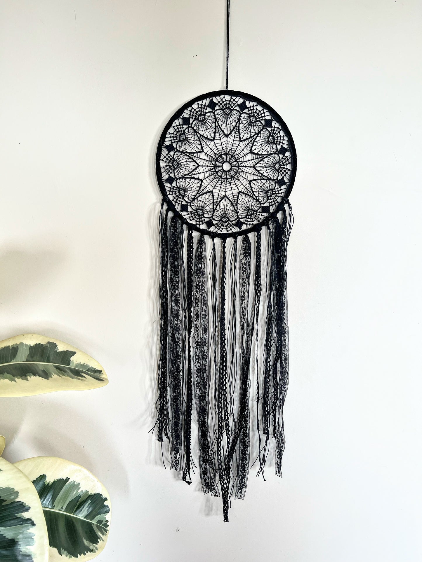 Large Black Dreamcatcher