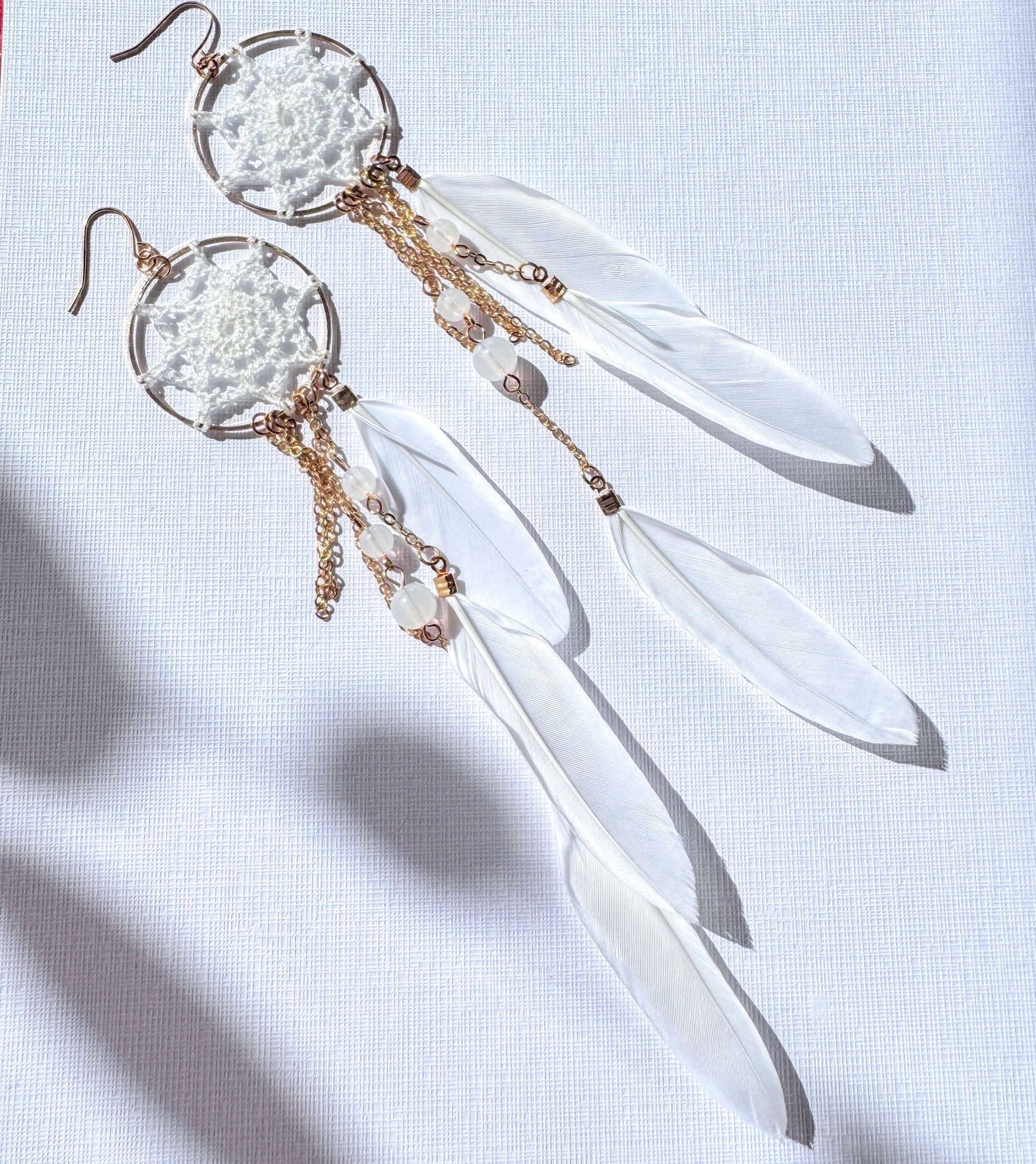Dream Catcher Feather Earrings