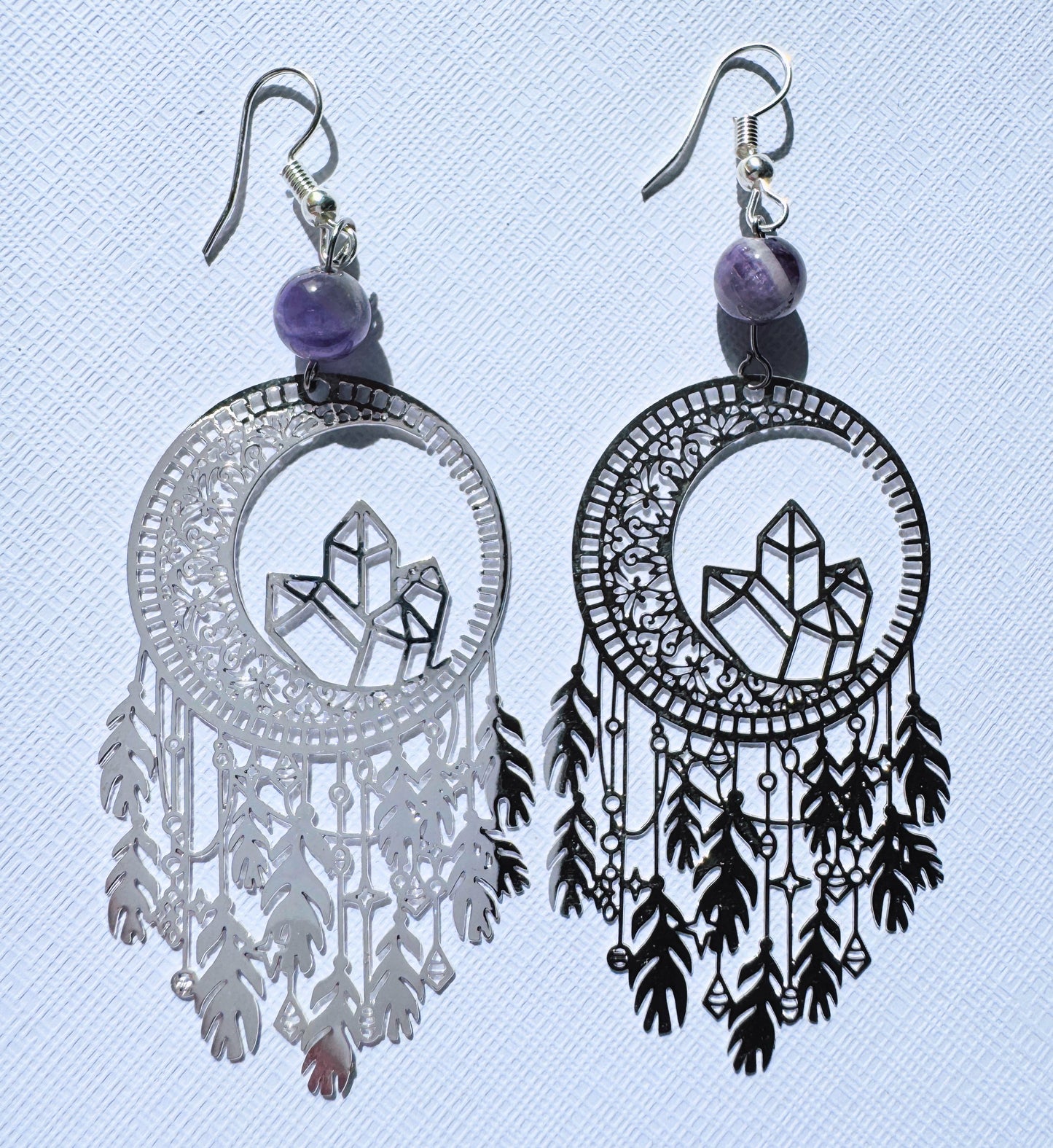 Crystal Moon Earrings
