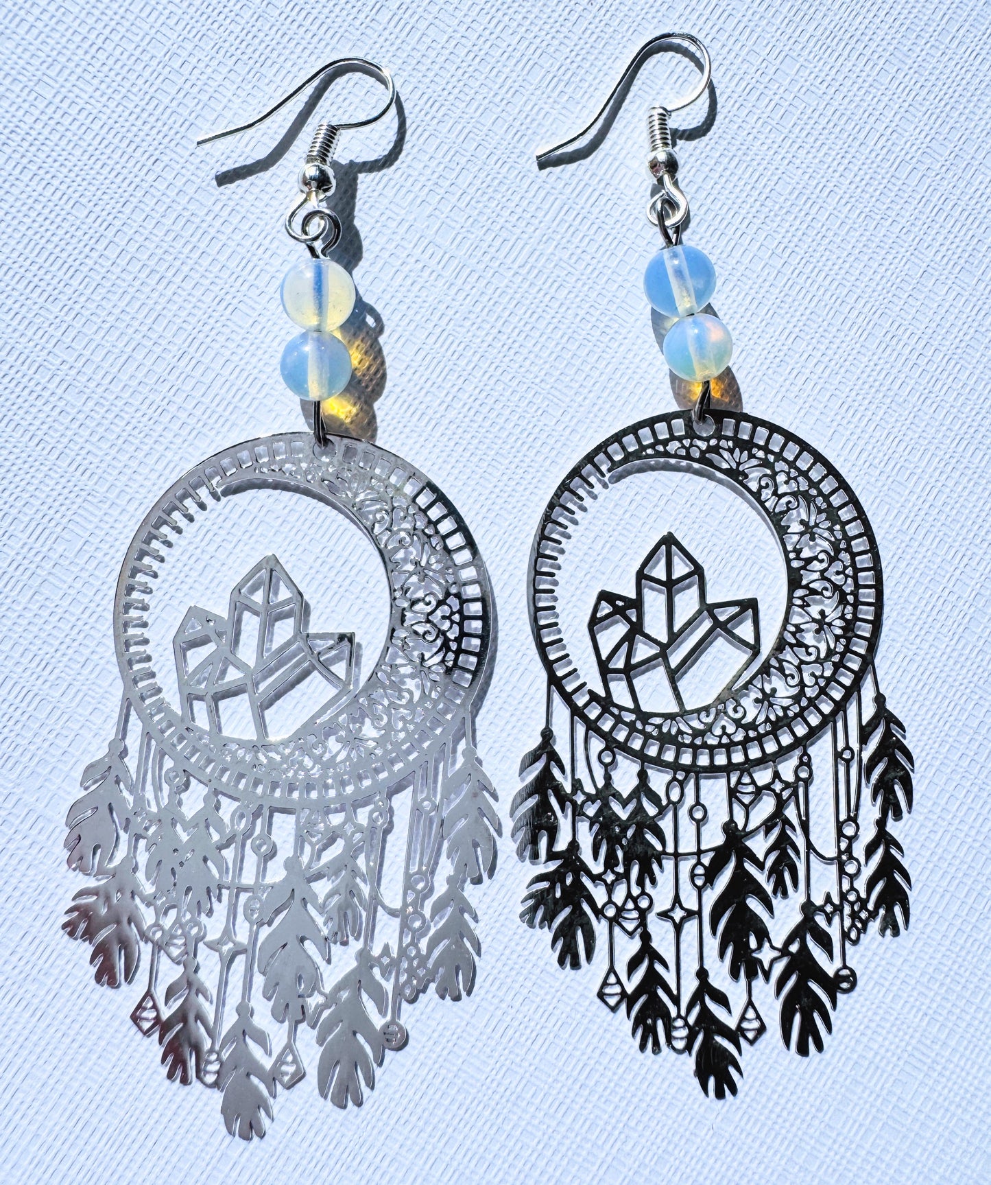 Crystal Moon Earrings