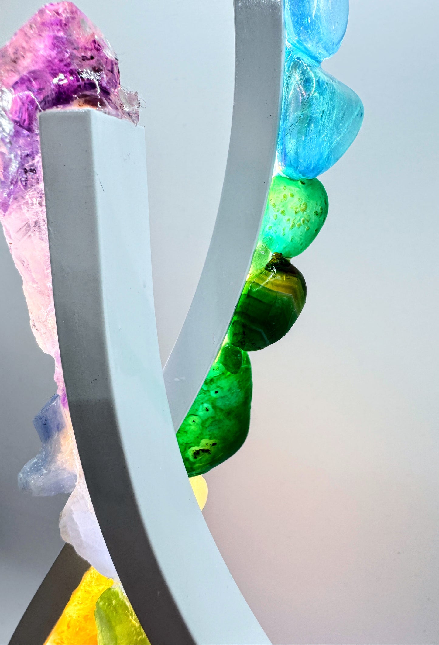 Flame Crystal Lamp “ Rainbow Flame”
