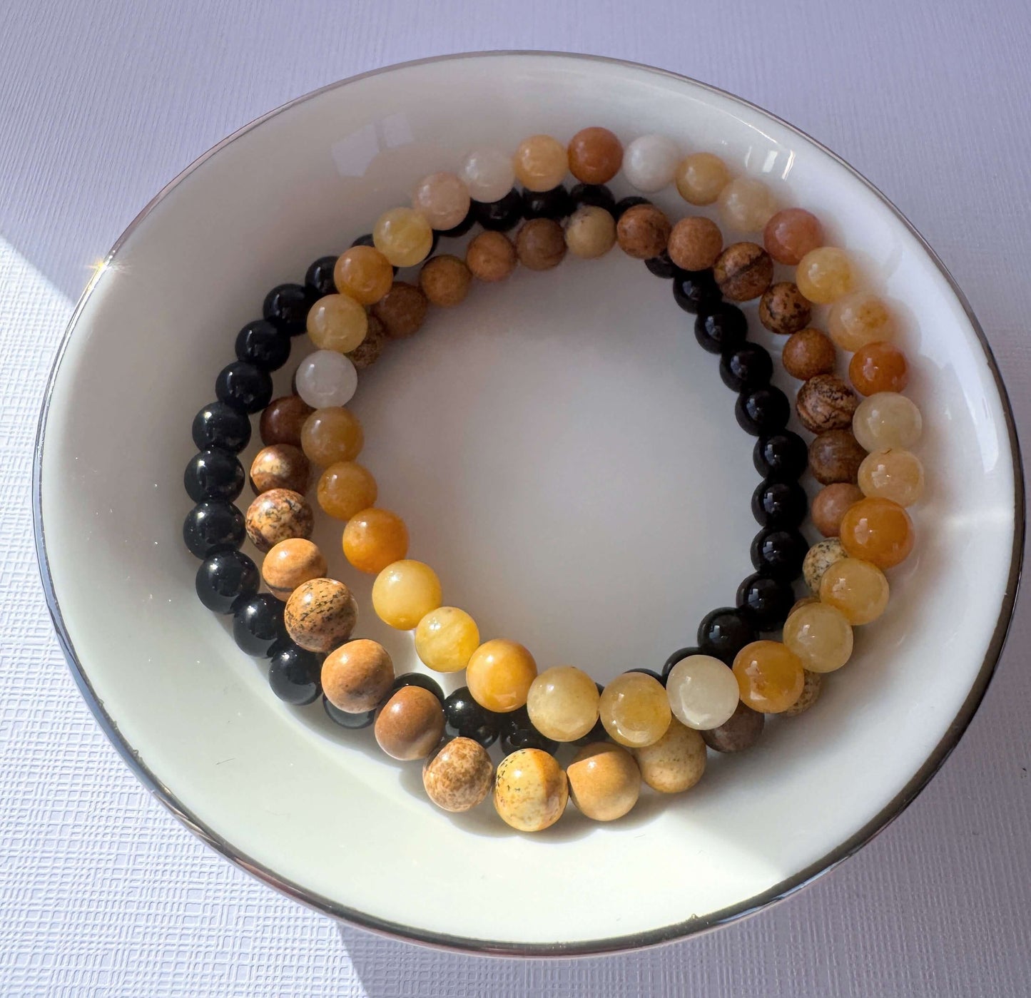 Crystal bead Bracelet stacks 6mm