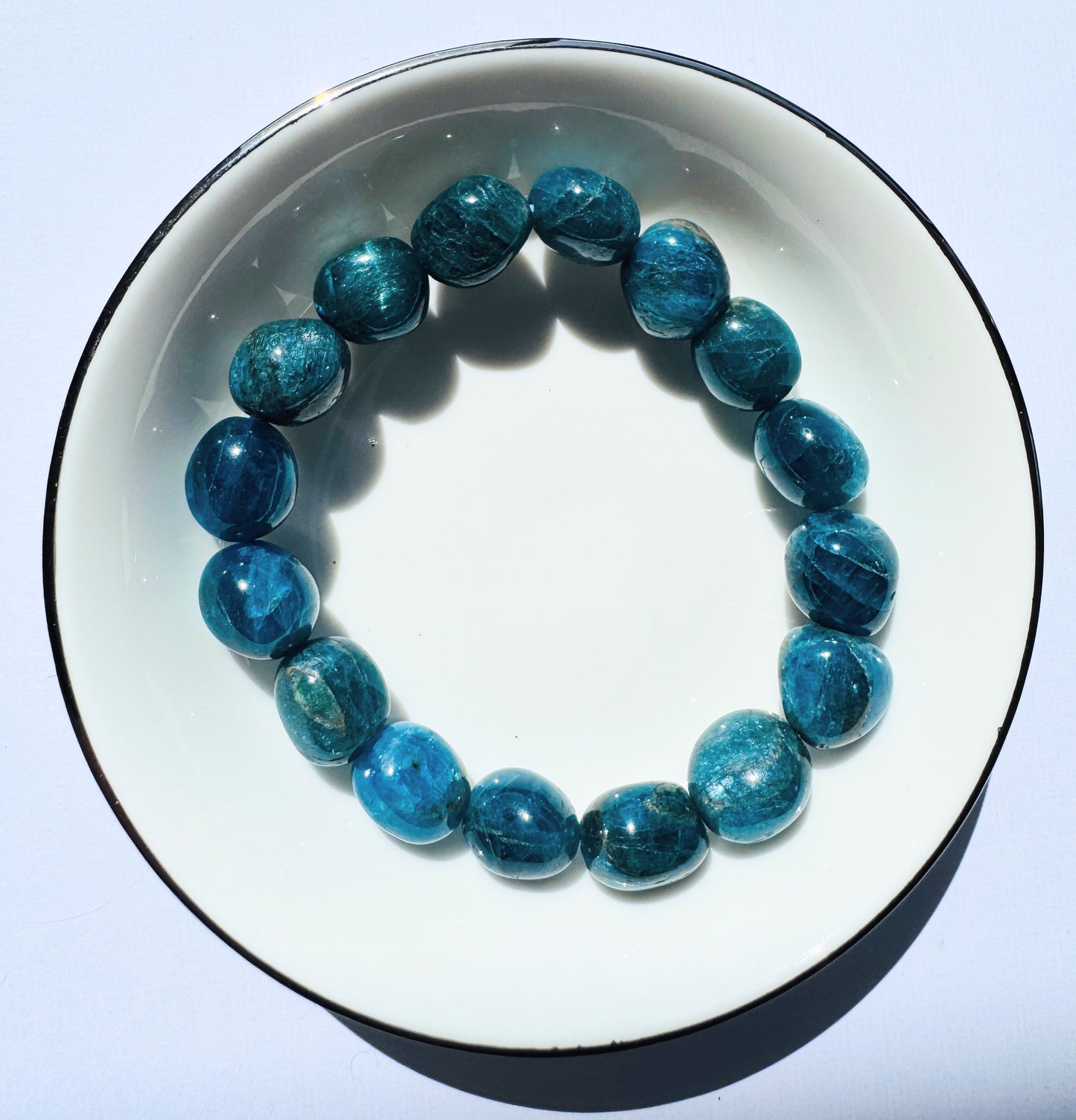 Tumbled Crystal Bead Bracelets.