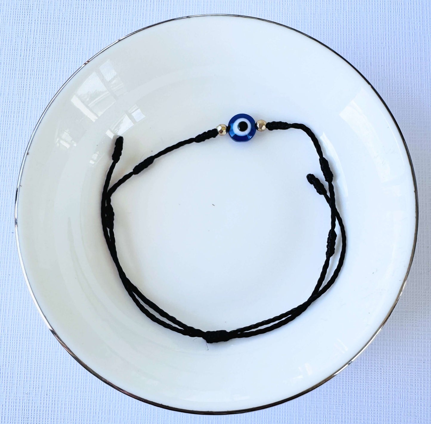 Evil Eye Seven Knot Bracelet.