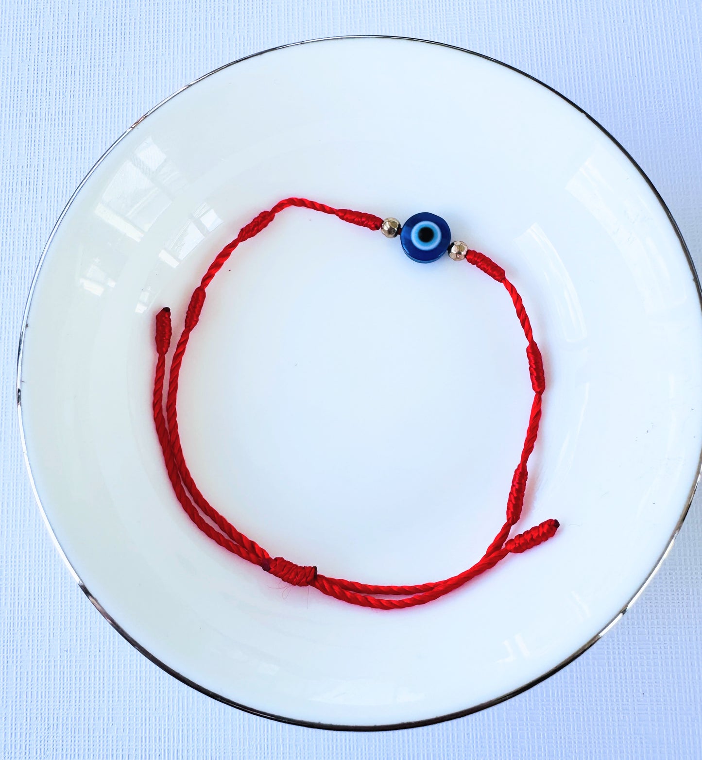 Evil Eye Seven Knot Bracelet.