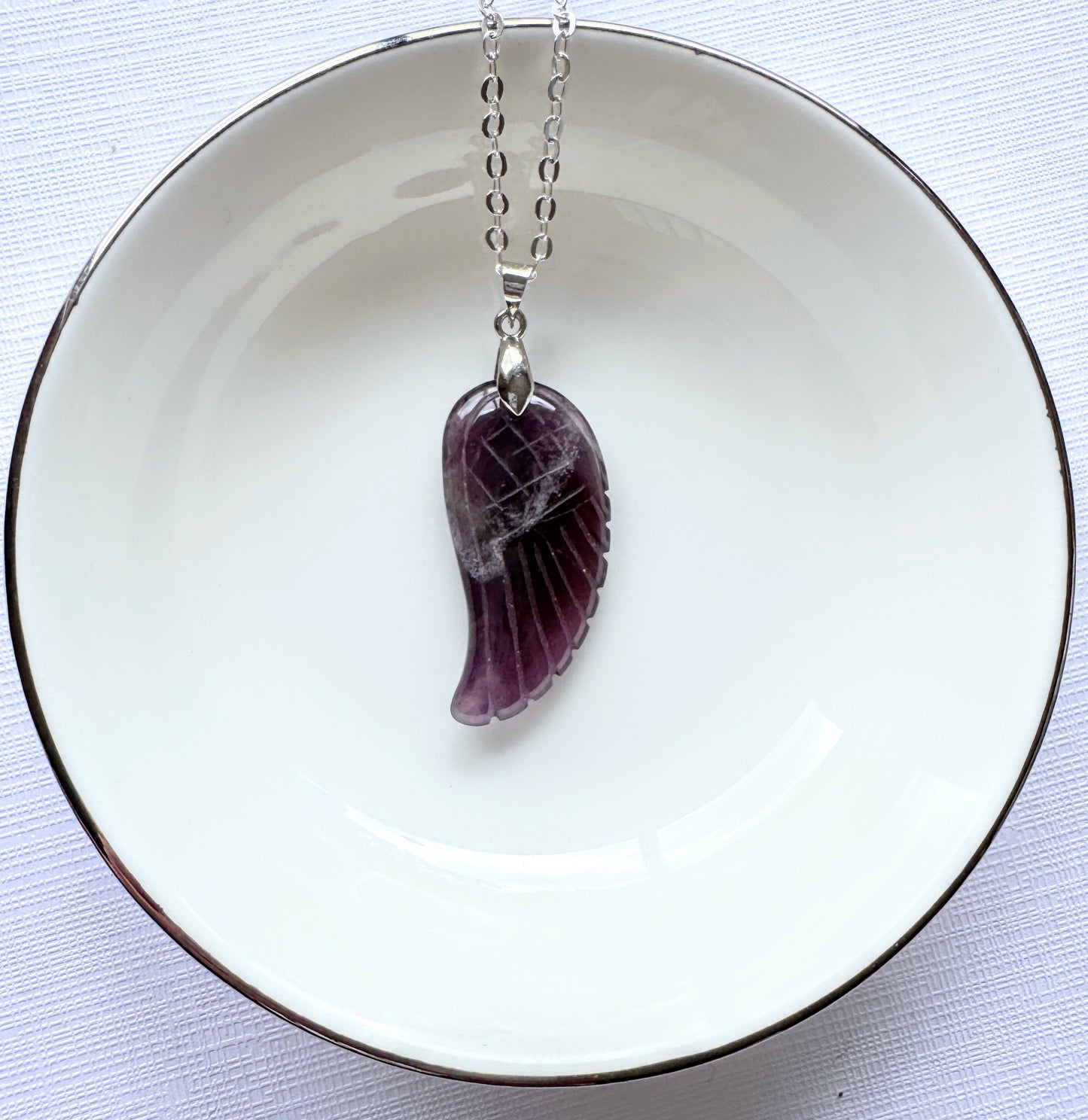 Crystal Angel Wing Pendant