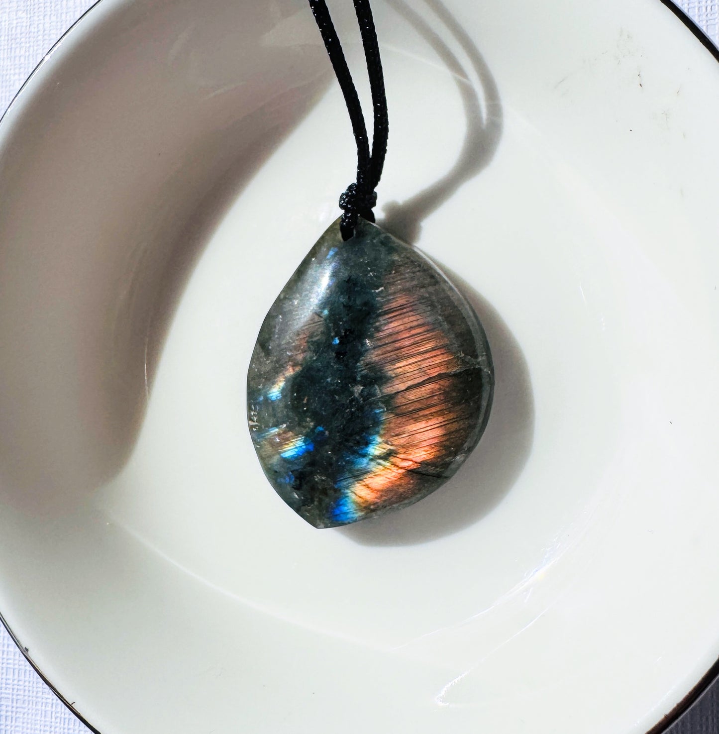 Labradorite Cut Polished Pendants