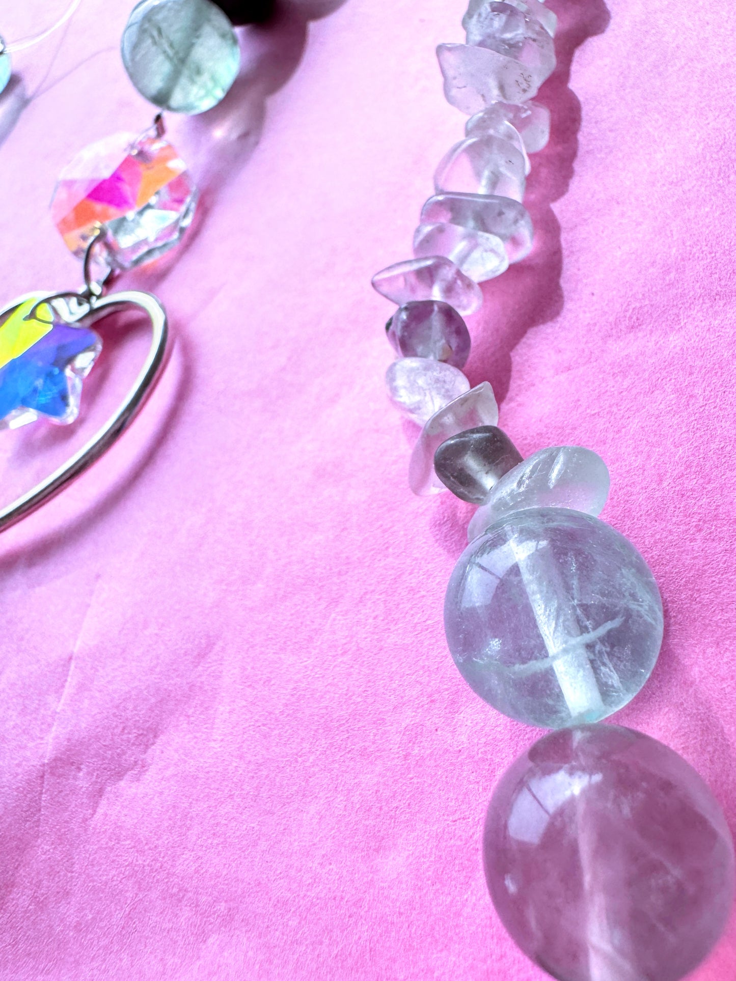 Fluorite Heart Suncatcher