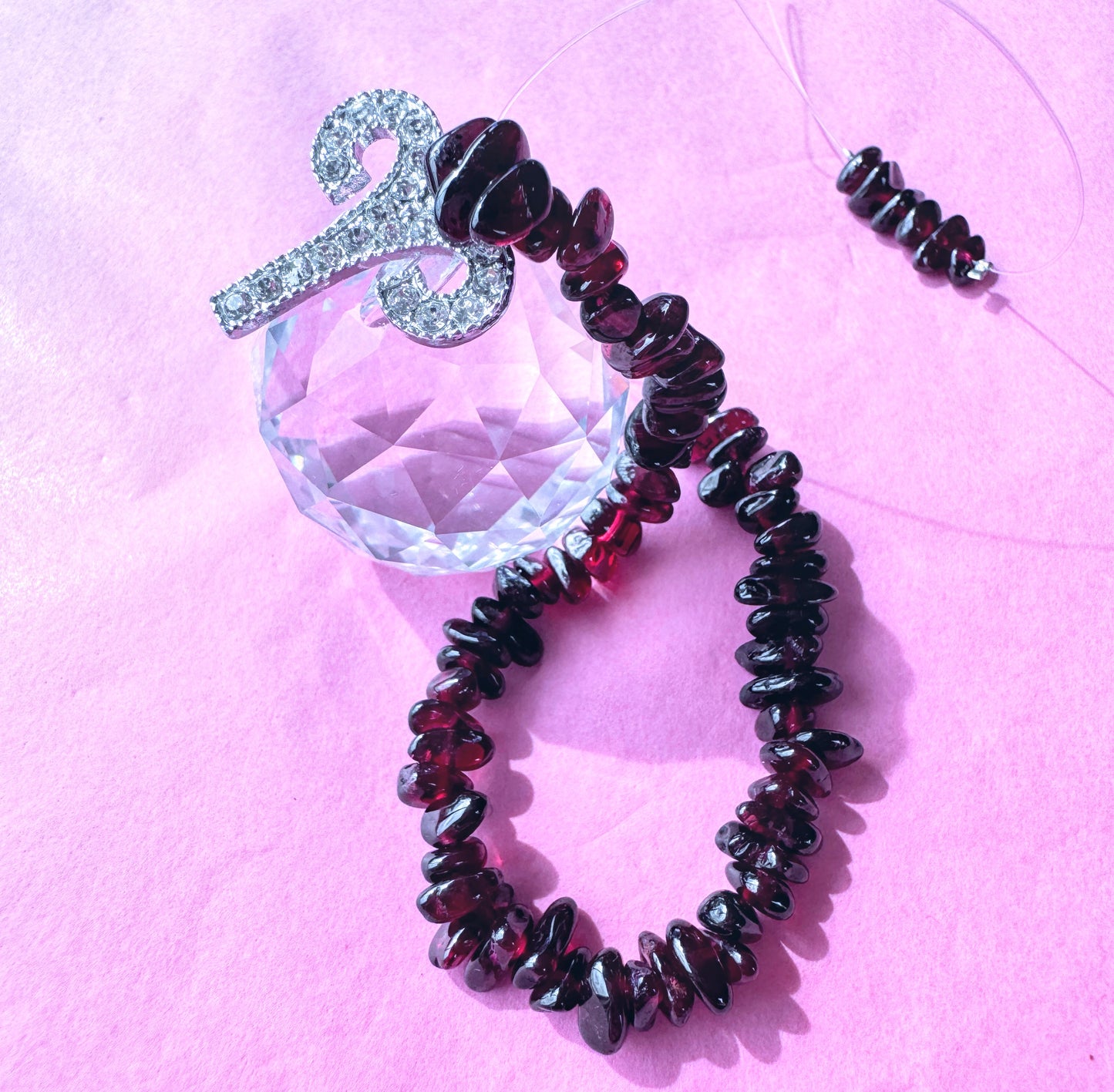Zodiac Suncatcher With Zodiac Charm.