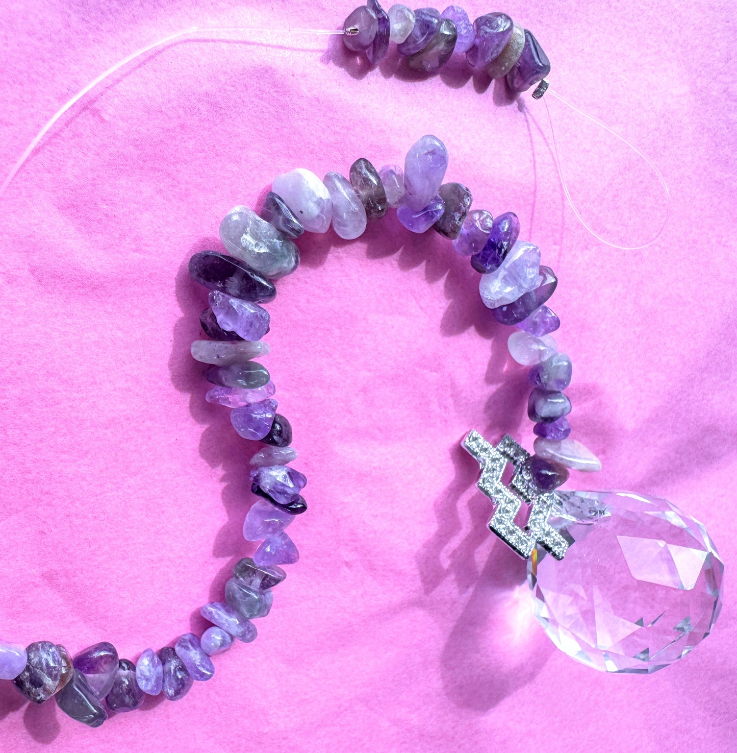 Zodiac Suncatcher With Zodiac Charm.