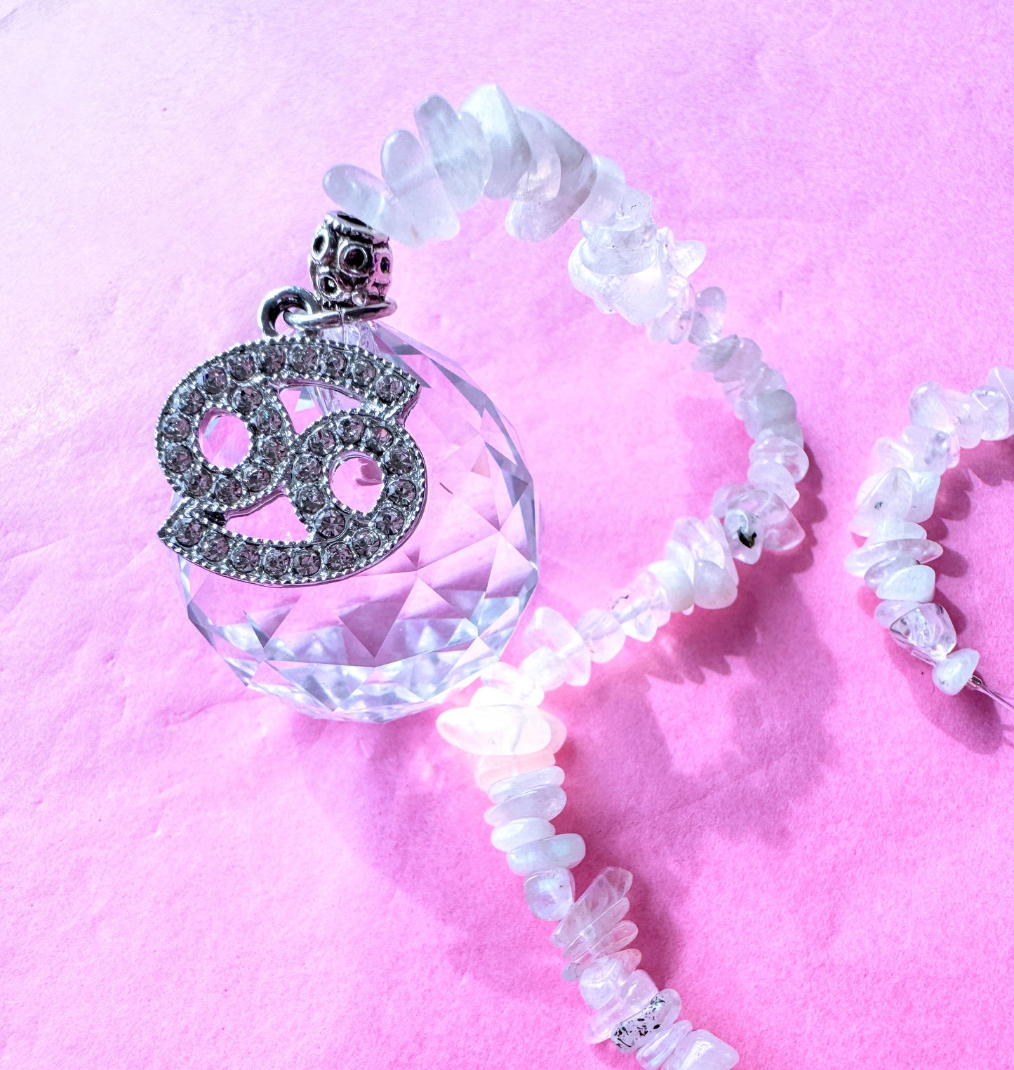 Zodiac Suncatcher With Zodiac Charm.