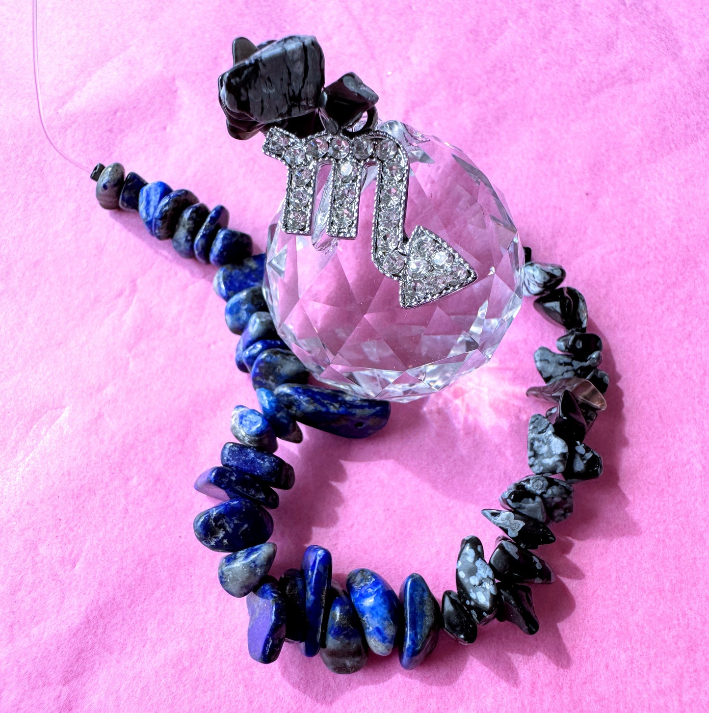 Zodiac Suncatcher With Zodiac Charm.