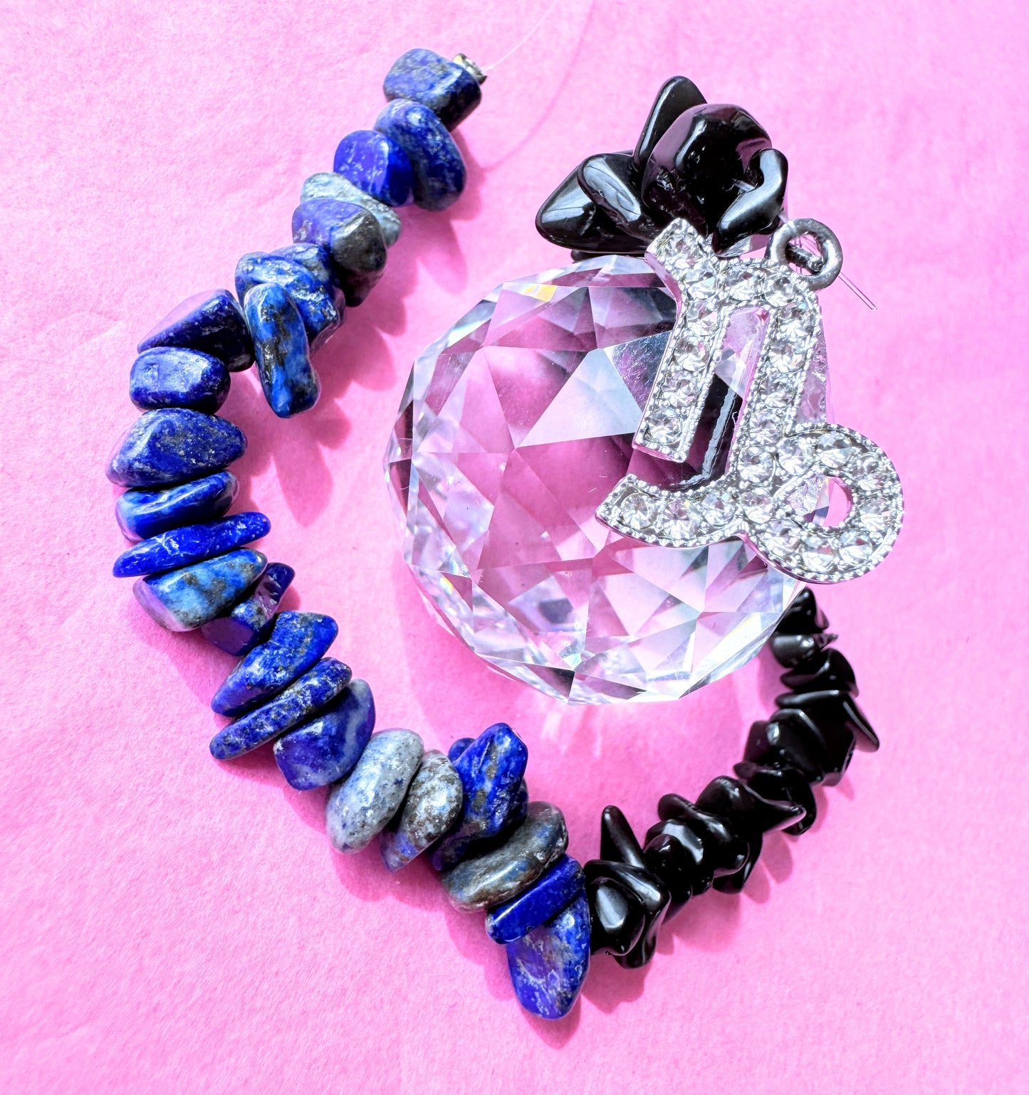Zodiac Suncatcher With Zodiac Charm.