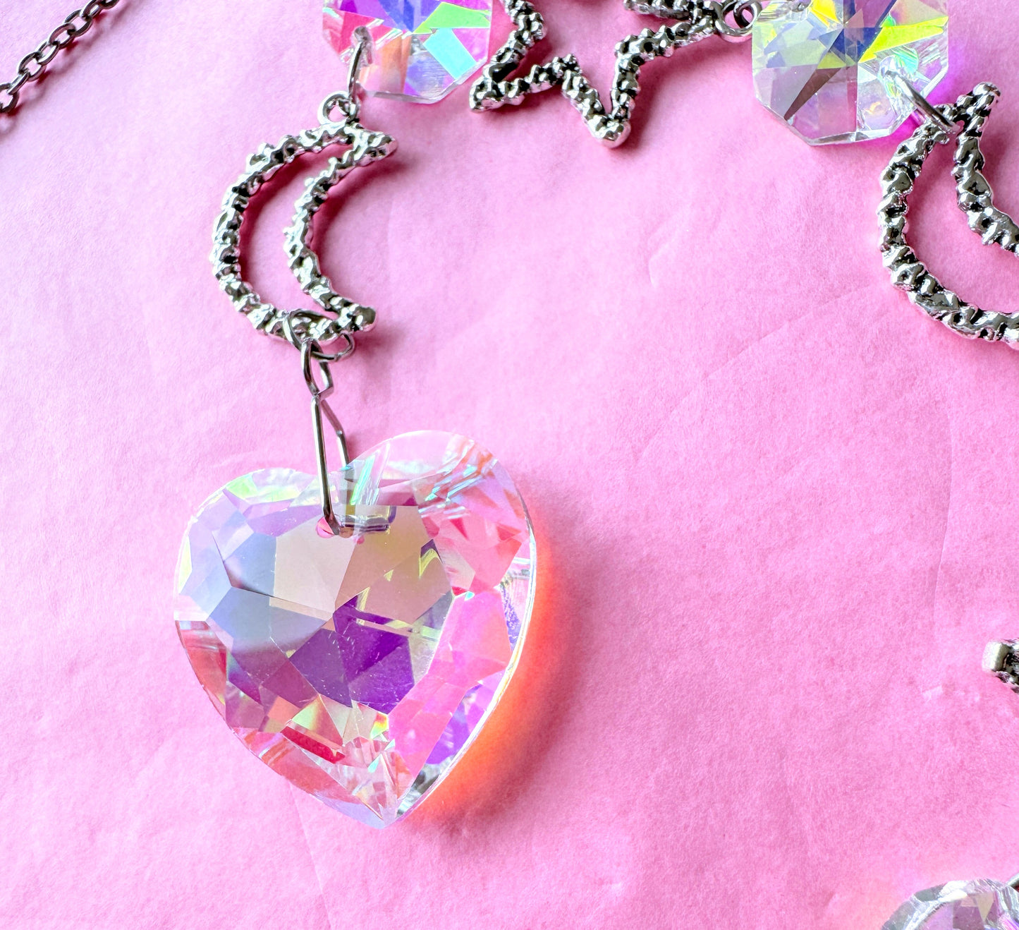 Iridescent Heart Suncatcher
