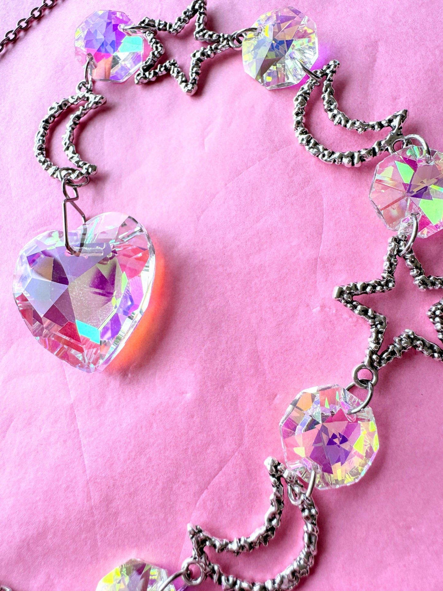 Iridescent Heart Suncatcher