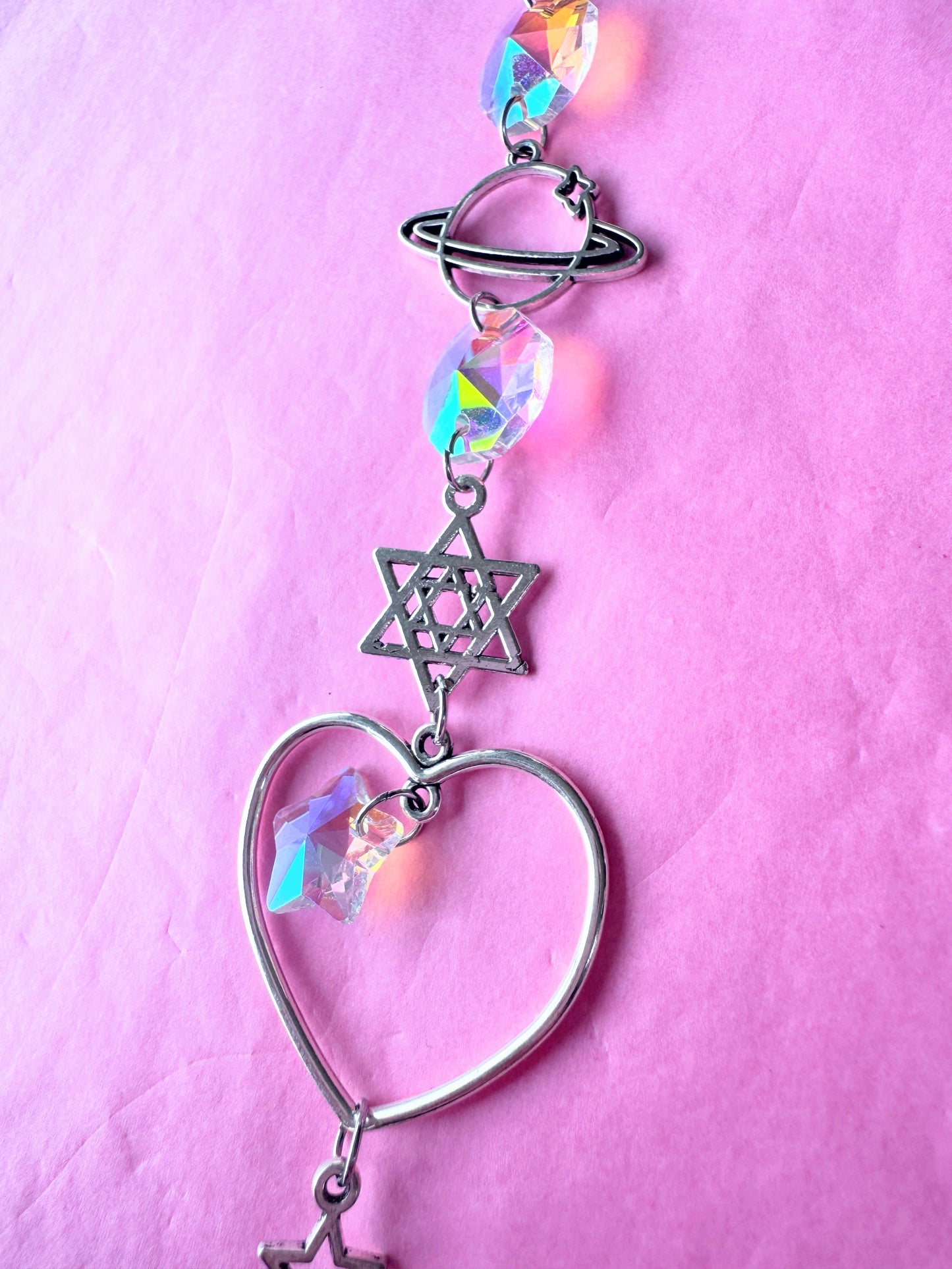 Iridescent Heart Suncatcher