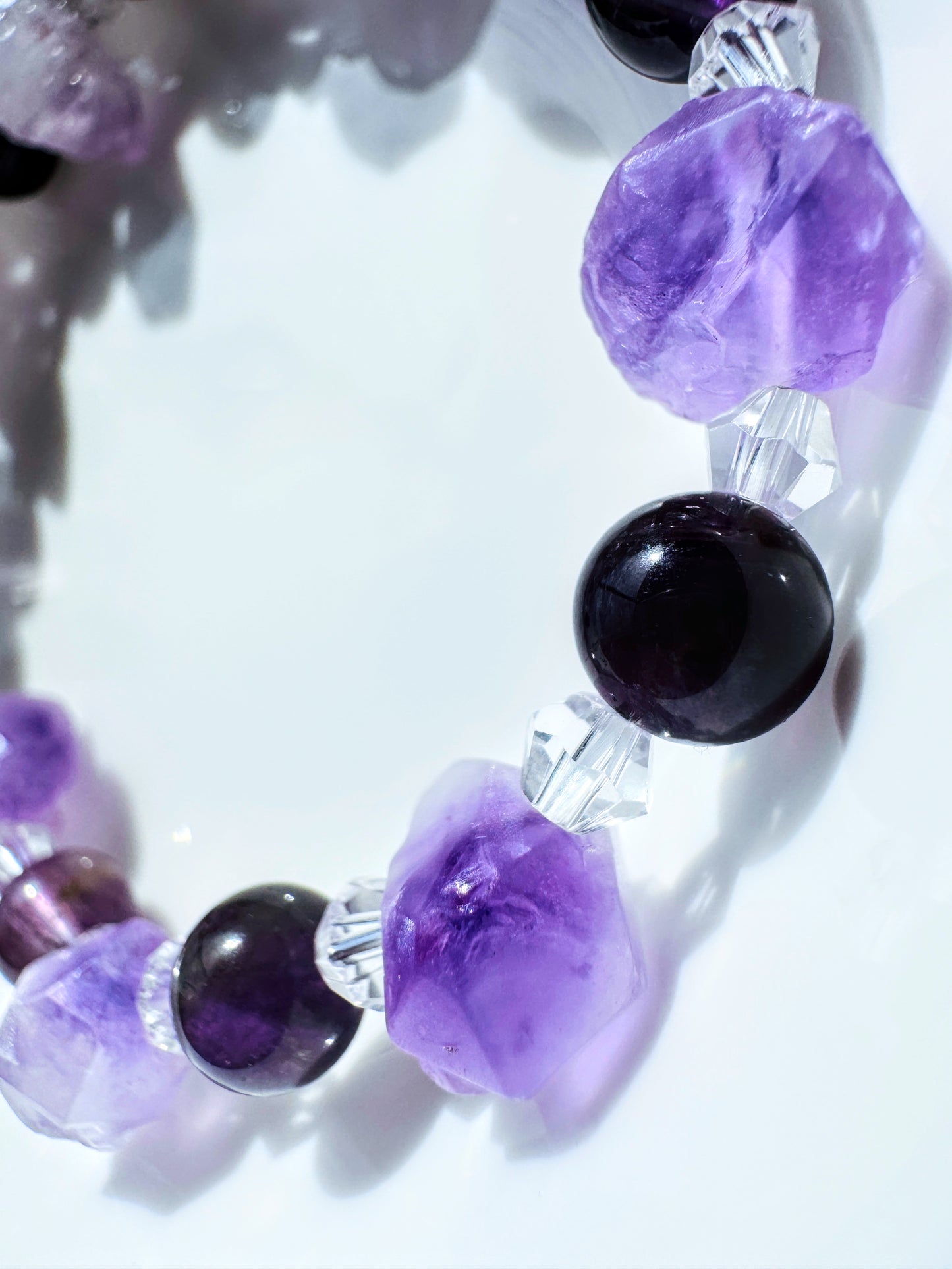 Amethyst Flower Bracelet