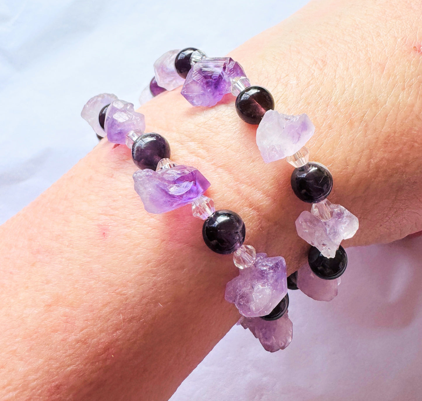 Amethyst Flower Bracelet