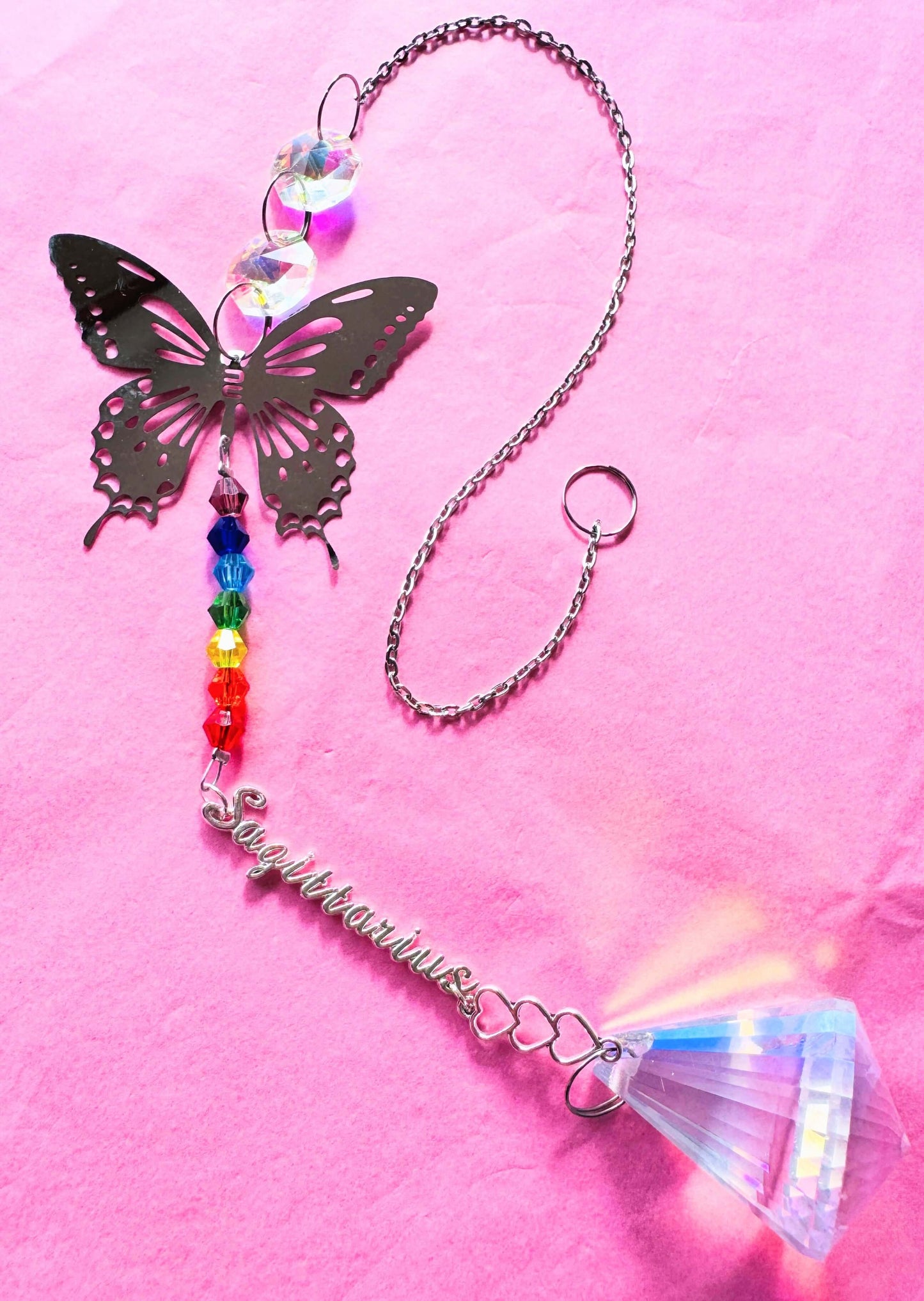 Butterfly Zodiac Sun Catcher - iridecent