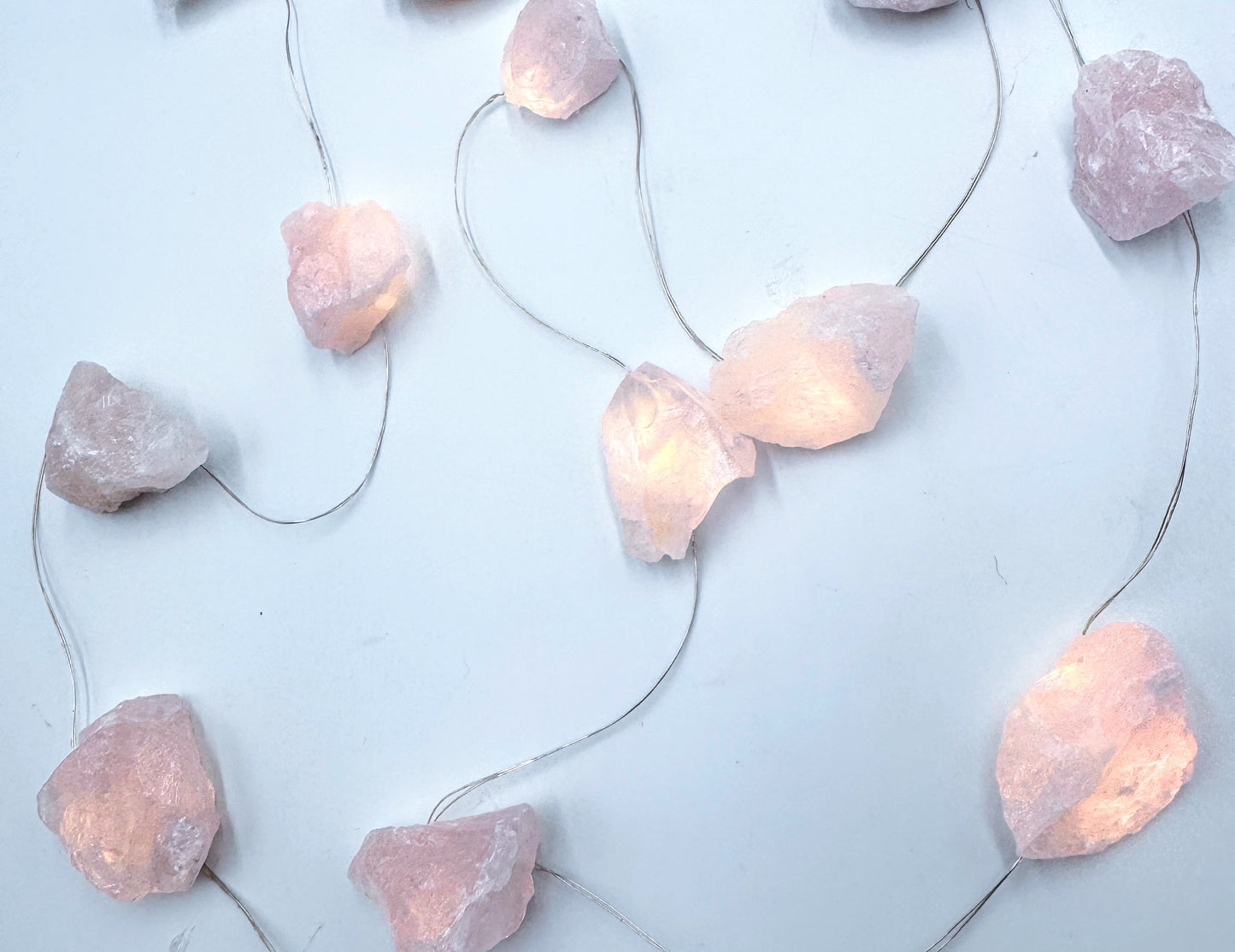 Rose Quartz Fairy Lights 2M warm light.