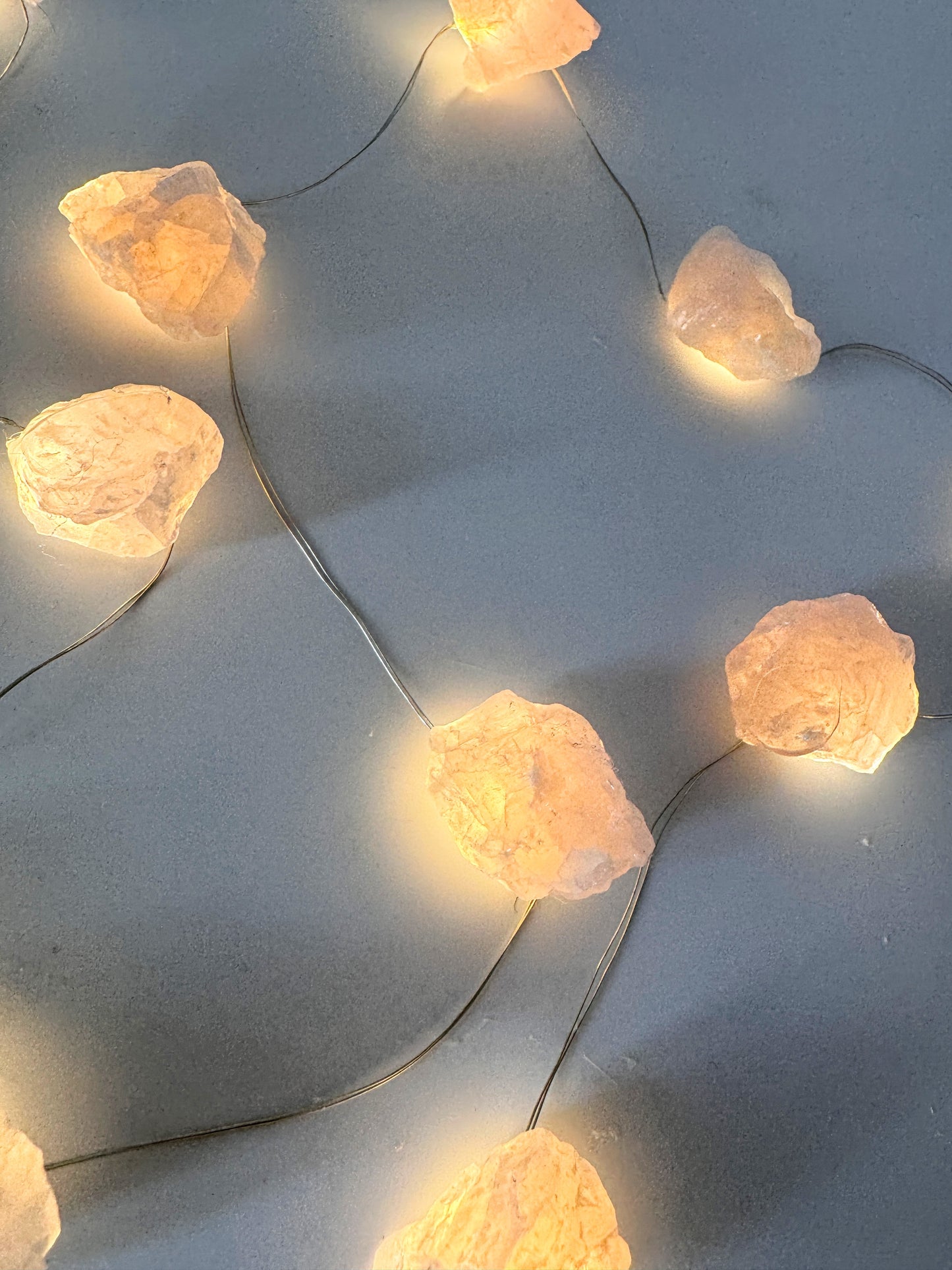 Rose Quartz Fairy Lights 2M warm light.
