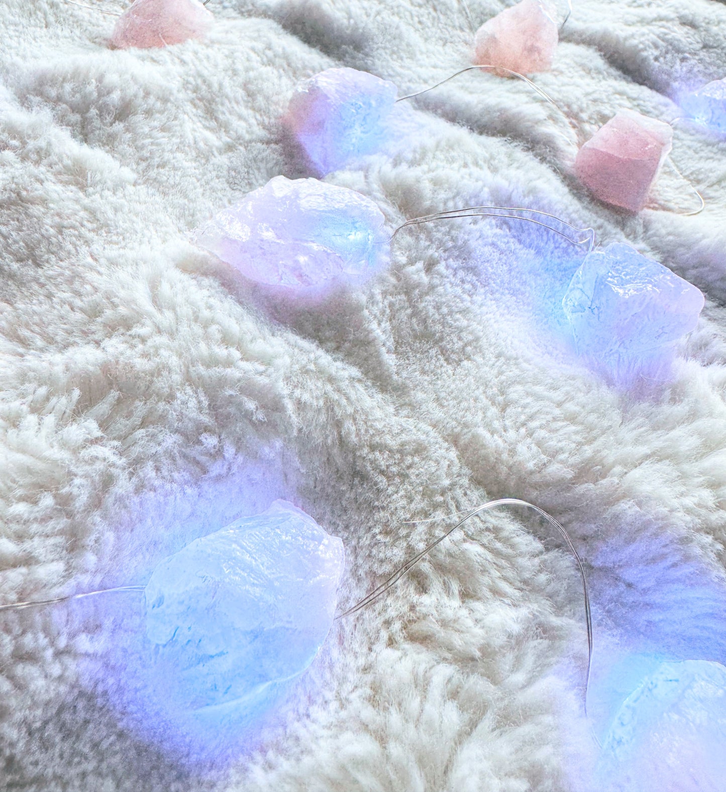 Rose Quartz Fairy Lights 2M Cool Light.