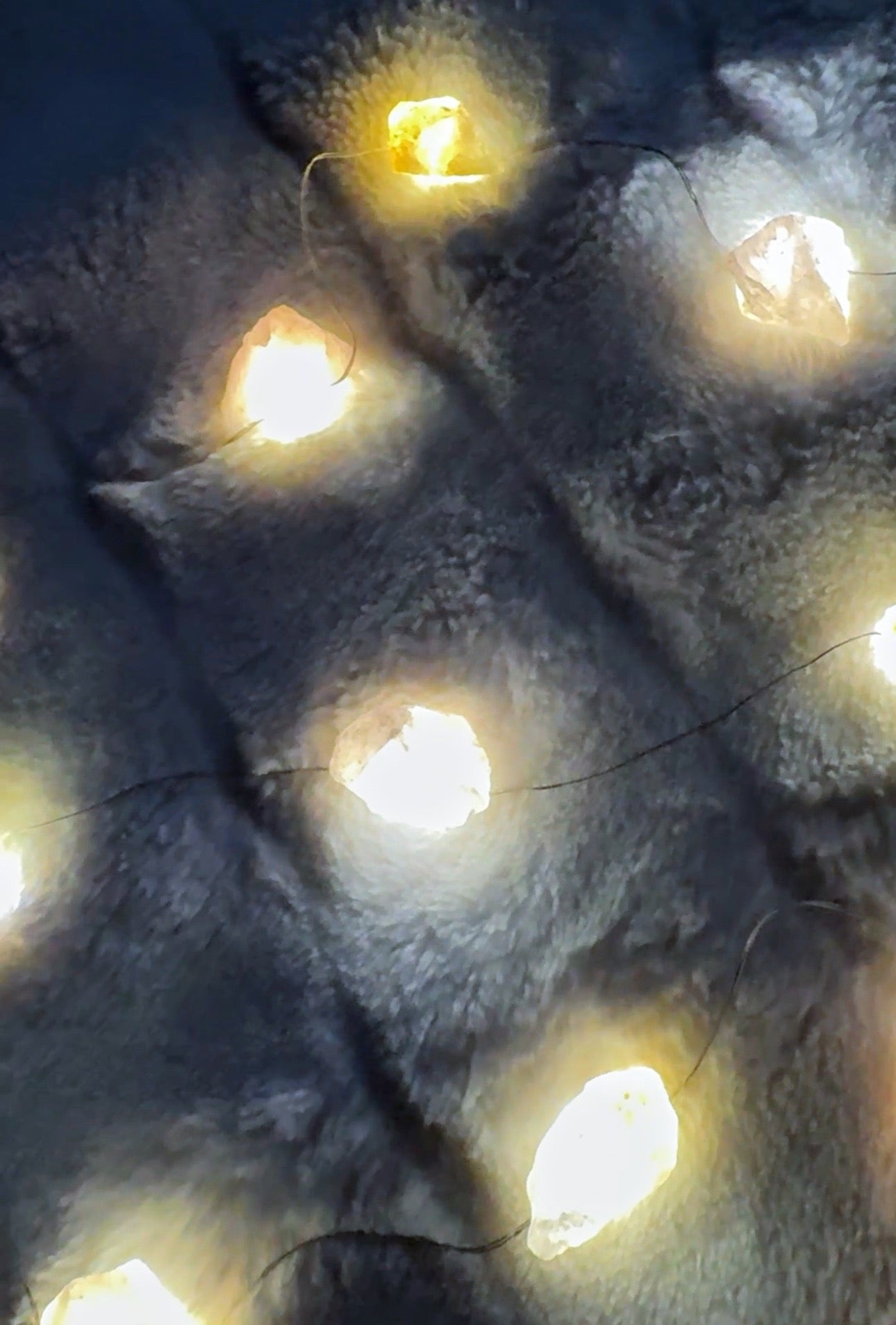 Rose Quartz & Citrine Crystal Fairy Lights 1.7M Warm light.