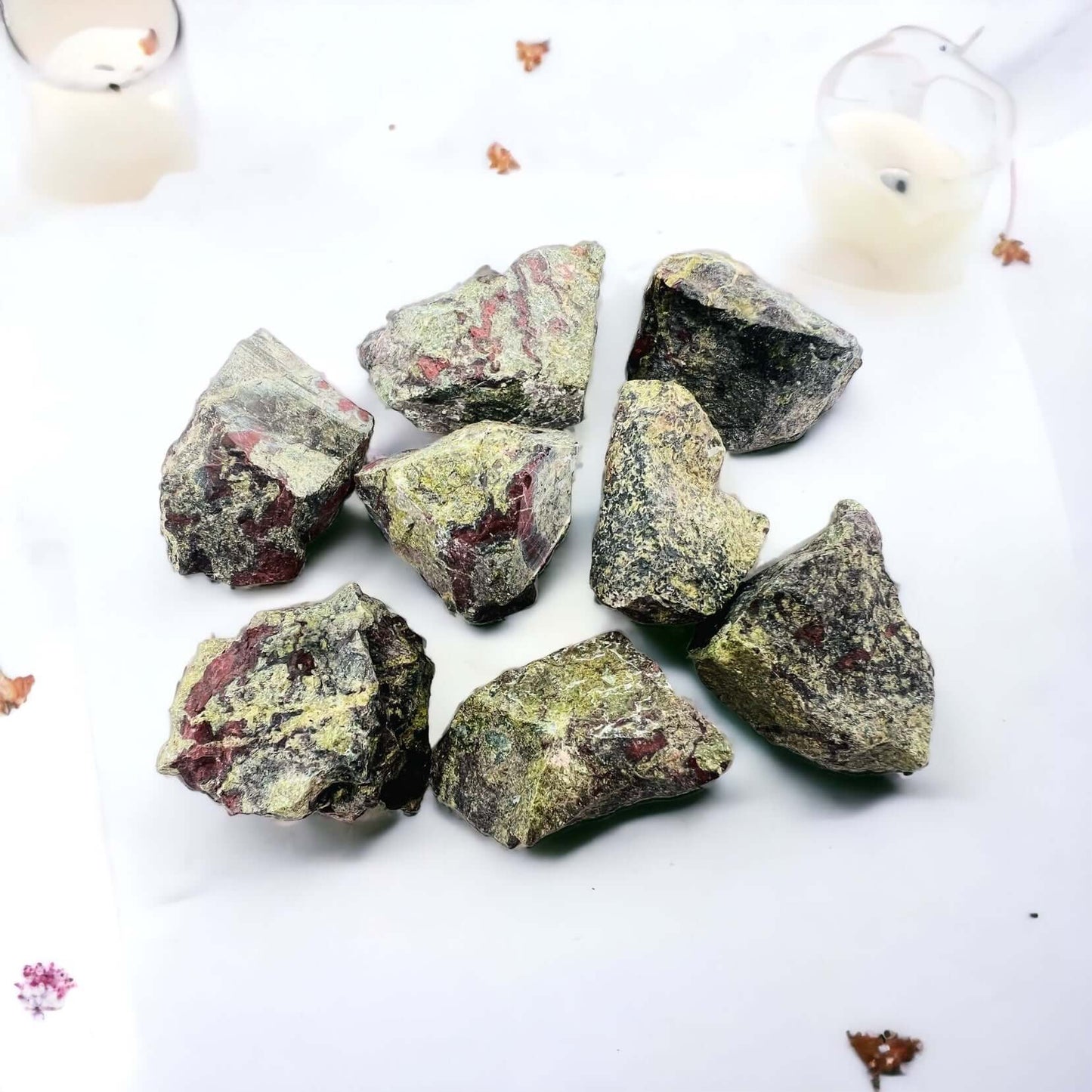 Rough dragons blood stones