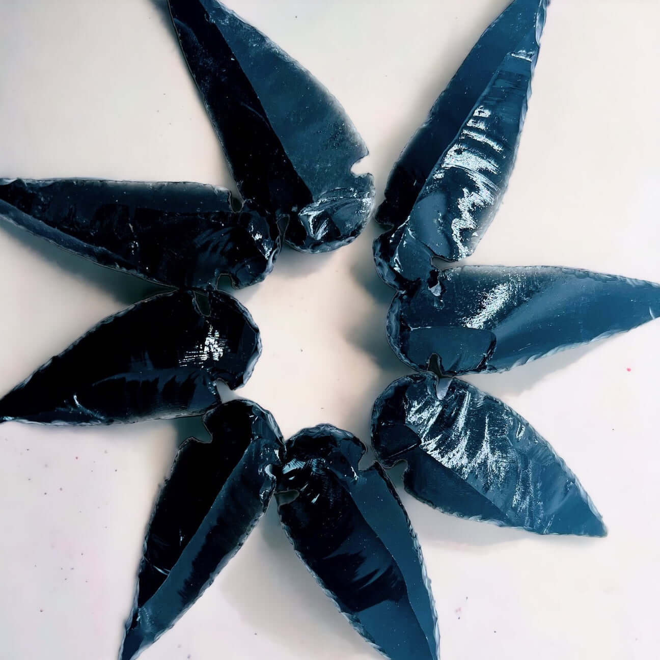 Black Obsidian Arrow Heads