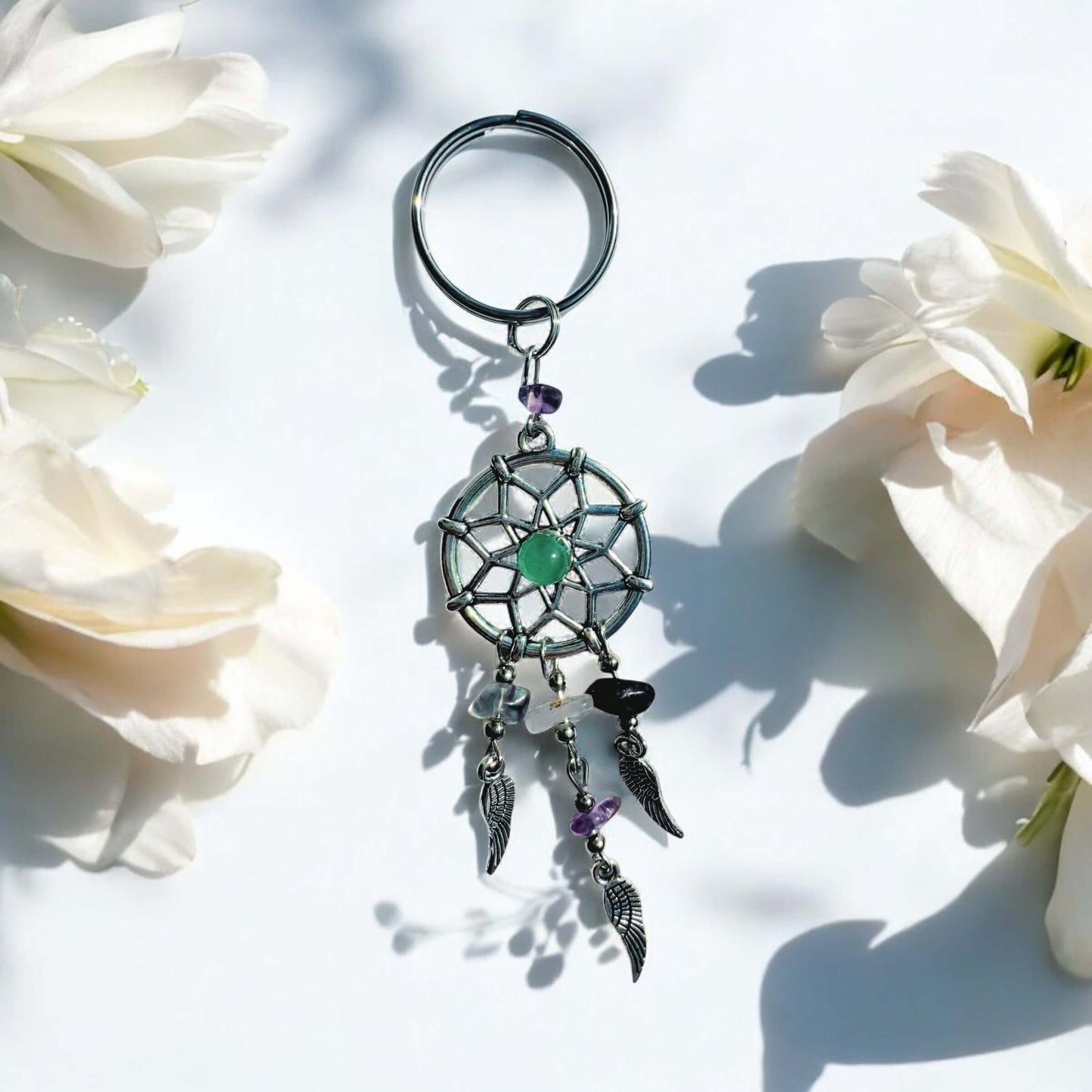 Dream Catcher Key Ring with crystals