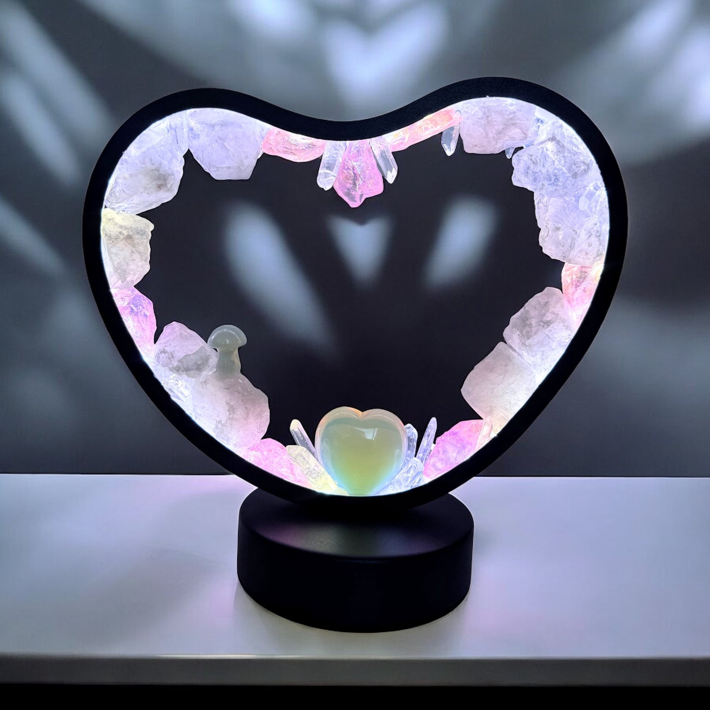 Crystal Heart Portal Lamp “Celestial Murmur”.