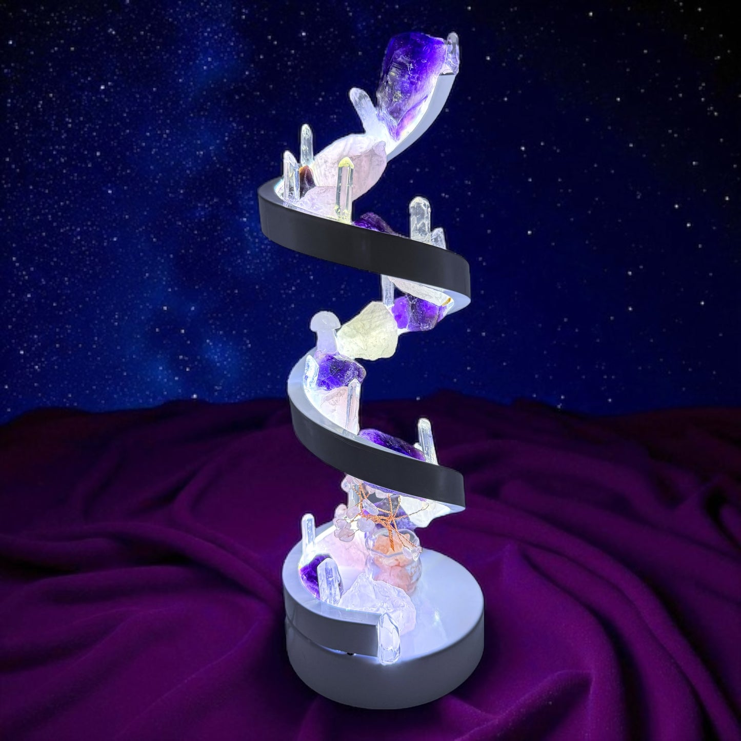 Crystal Spiral Lamp “Ethereal Spiral”
