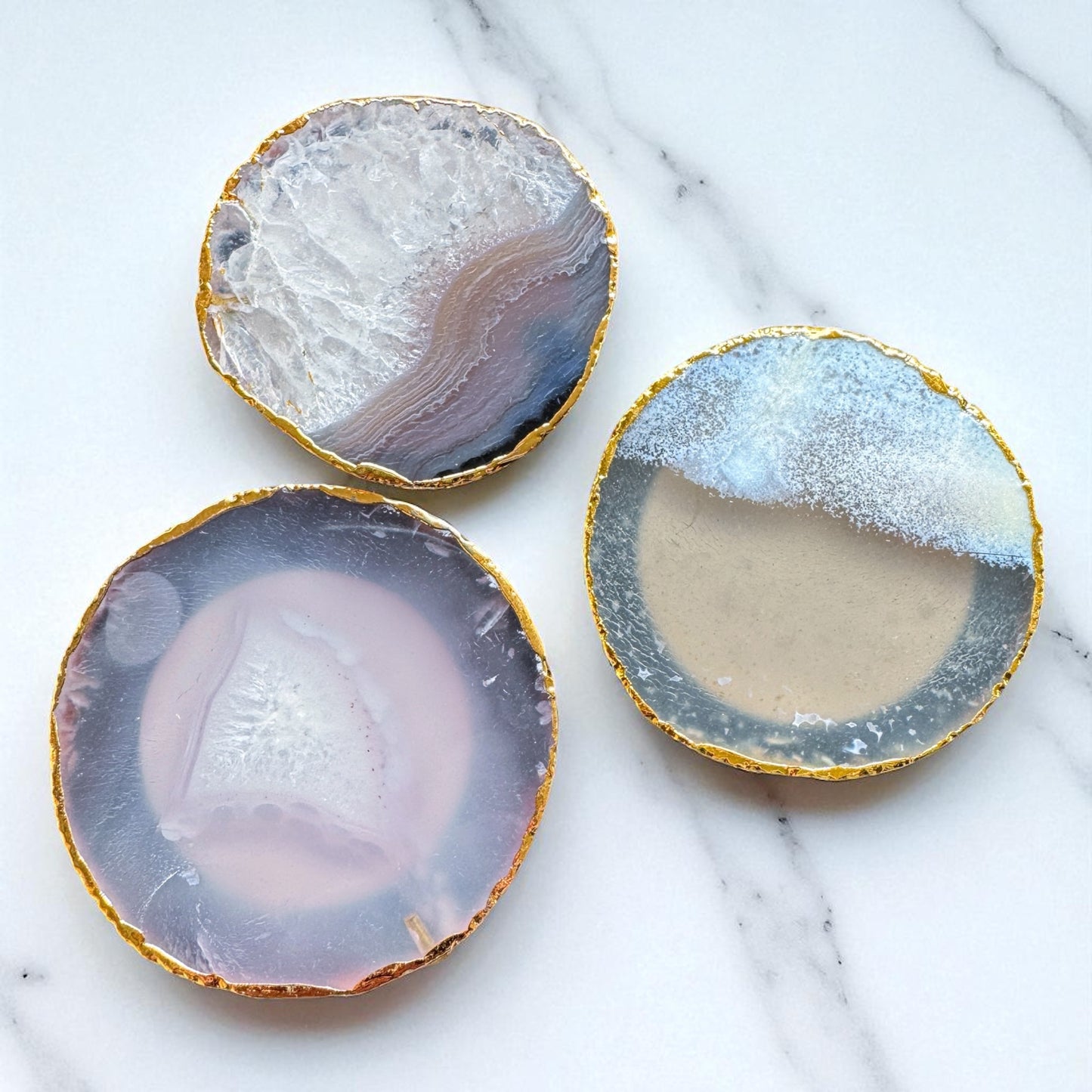 Agate Gold Edge Pop Socket.